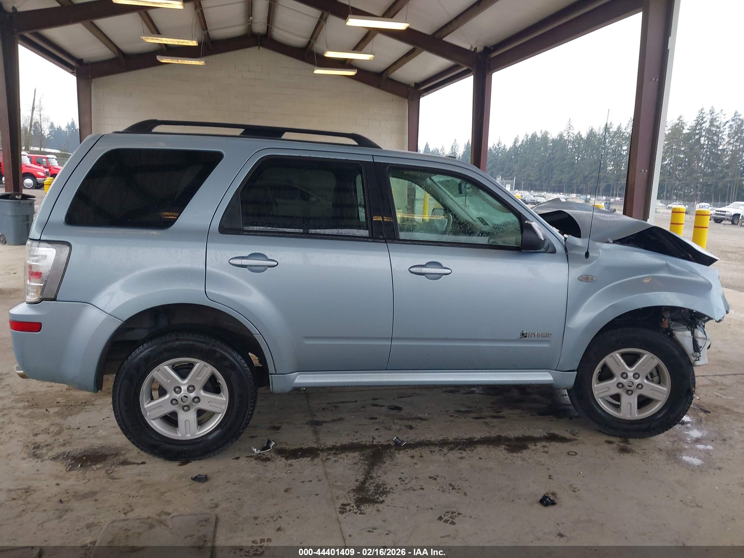 2009 Mercury Mariner Hybrid   Blue vin: 4M2CU29339KJ20462