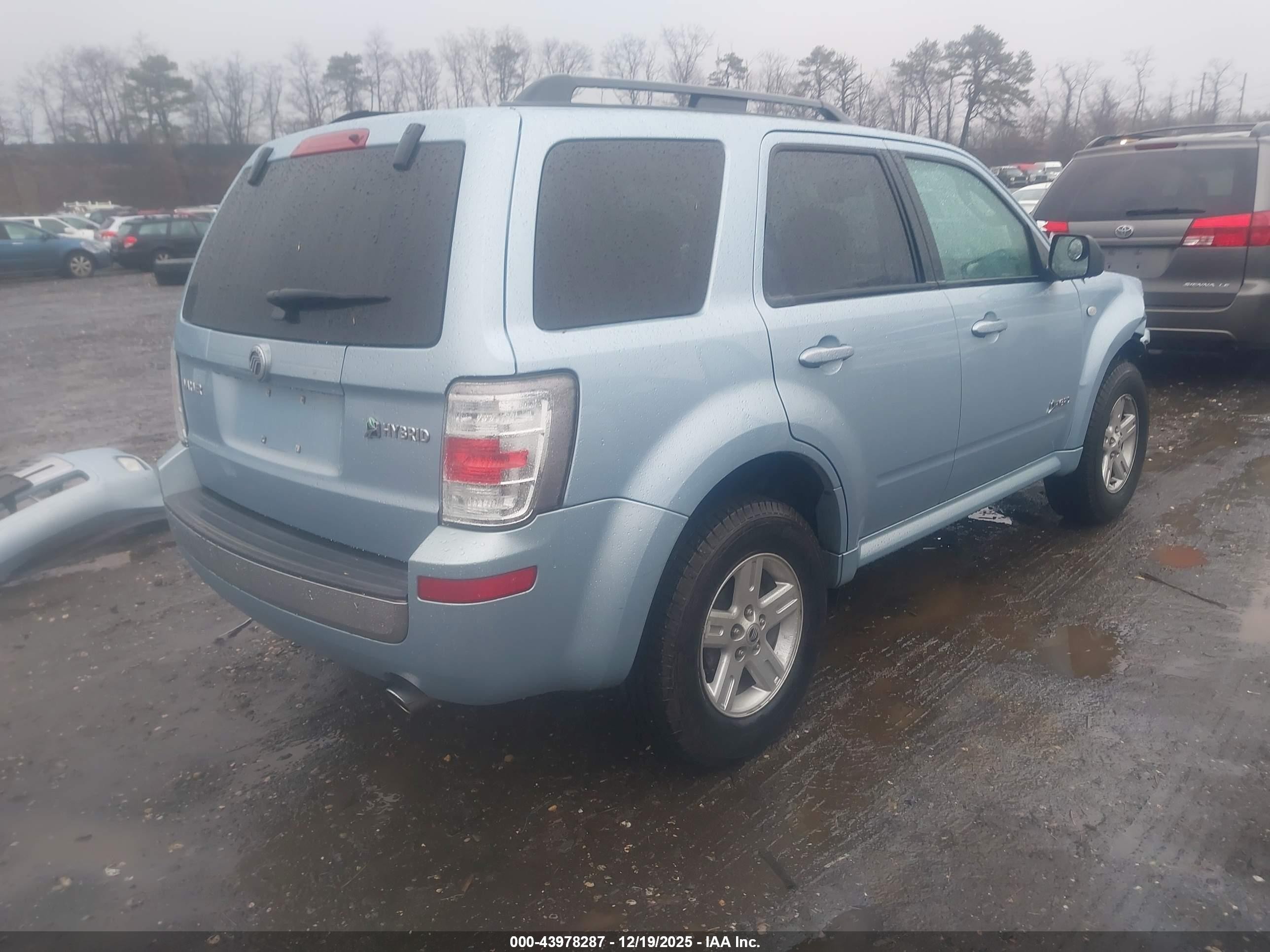 2009 Mercury Mariner Hybrid   Blue vin: 4M2CU29369KJ14879