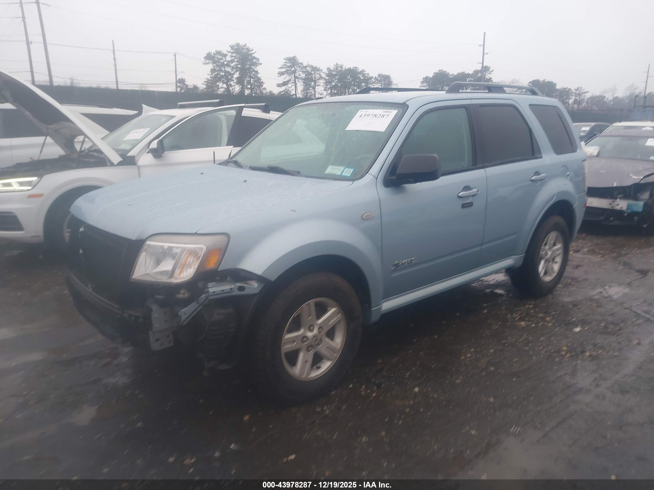 2009 Mercury Mariner Hybrid   Blue vin: 4M2CU29369KJ14879