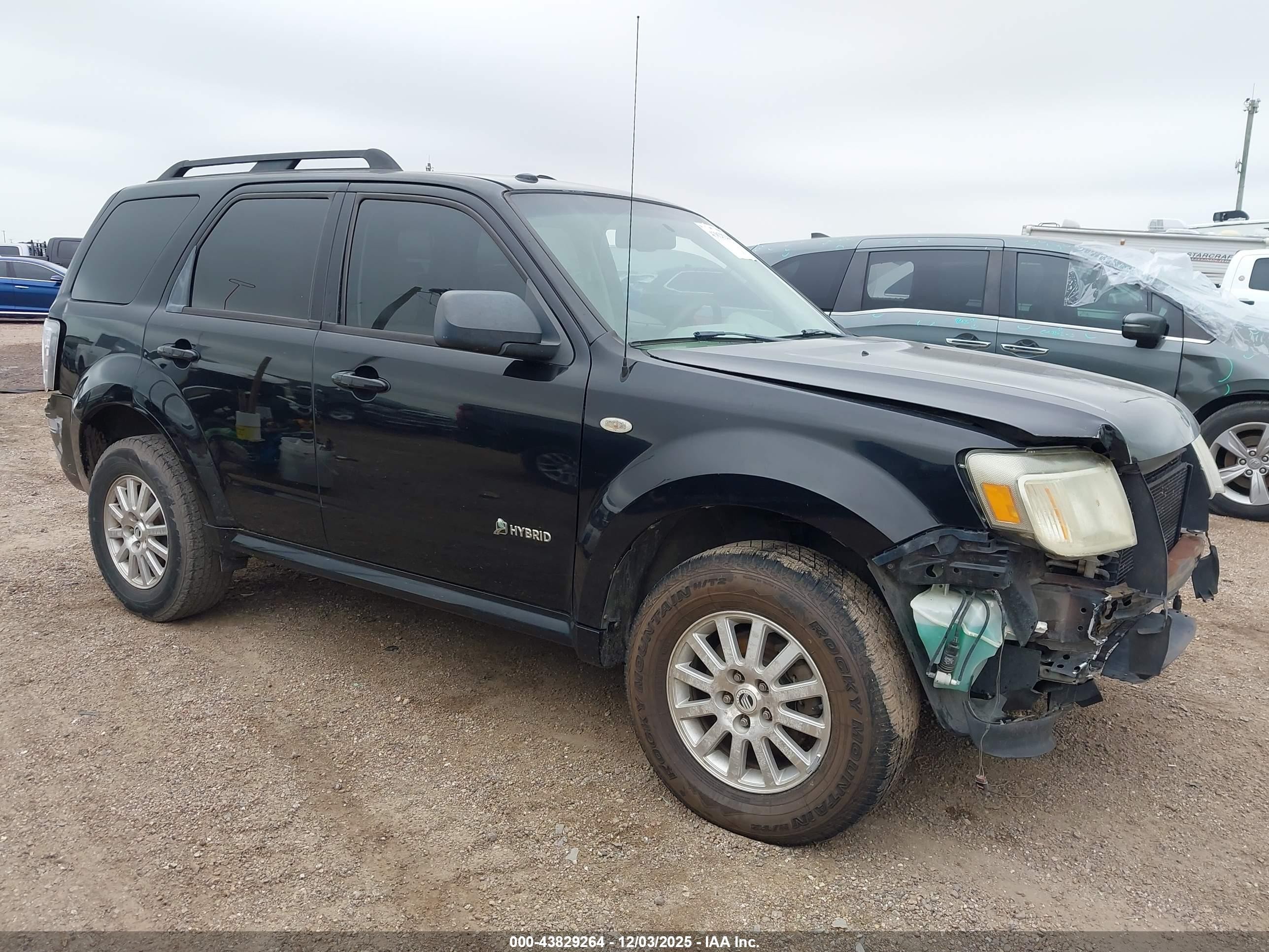2009 Mercury Mariner Hybrid   Black vin: 4M2CU29369KJ18964