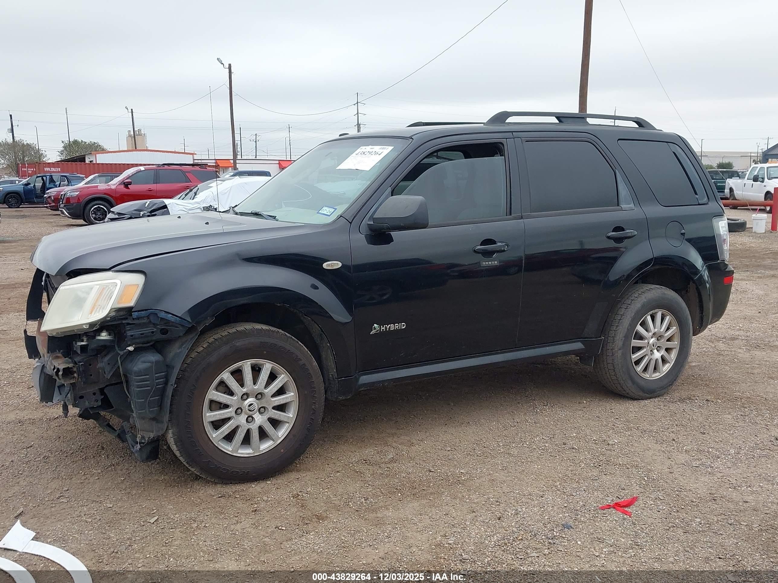 2009 Mercury Mariner Hybrid   Black vin: 4M2CU29369KJ18964