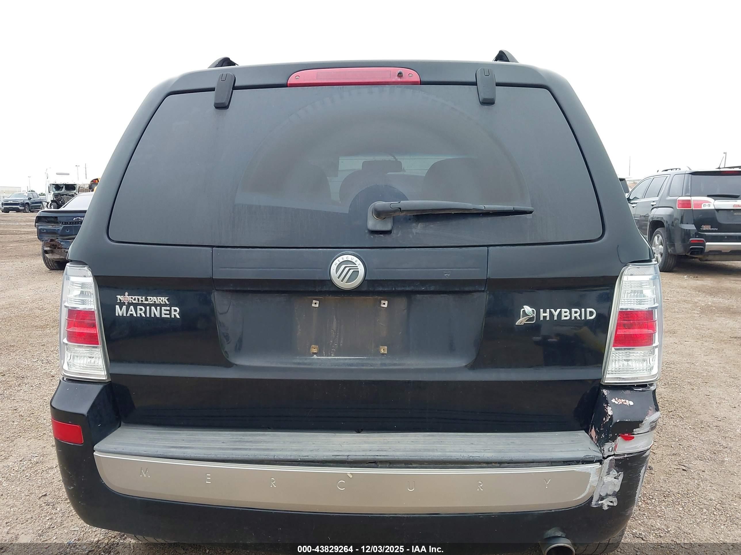 2009 Mercury Mariner Hybrid   Black vin: 4M2CU29369KJ18964