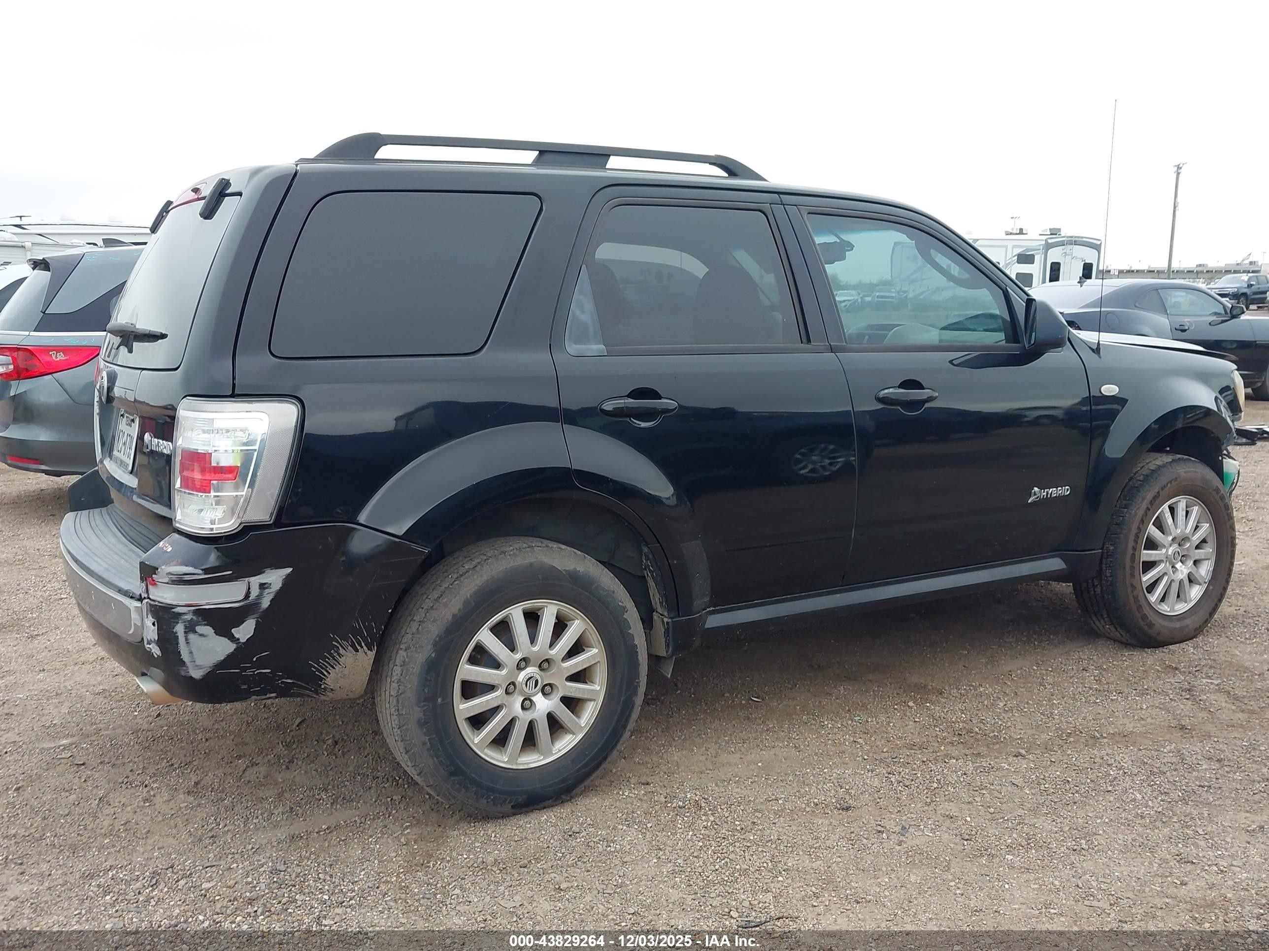2009 Mercury Mariner Hybrid   Black vin: 4M2CU29369KJ18964