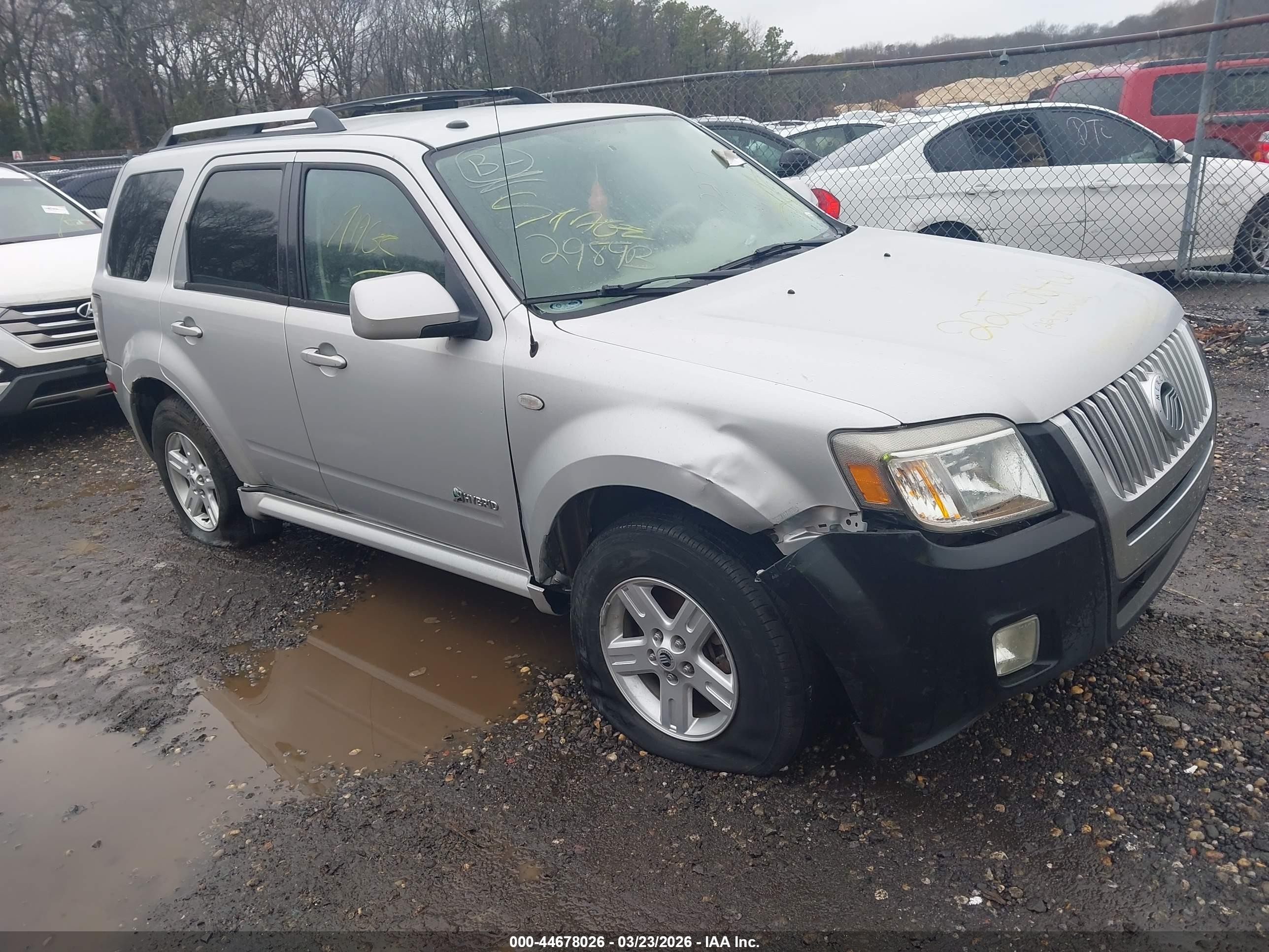 2009 Mercury Mariner Hybrid   Gray vin: 4M2CU29399KJ12012
