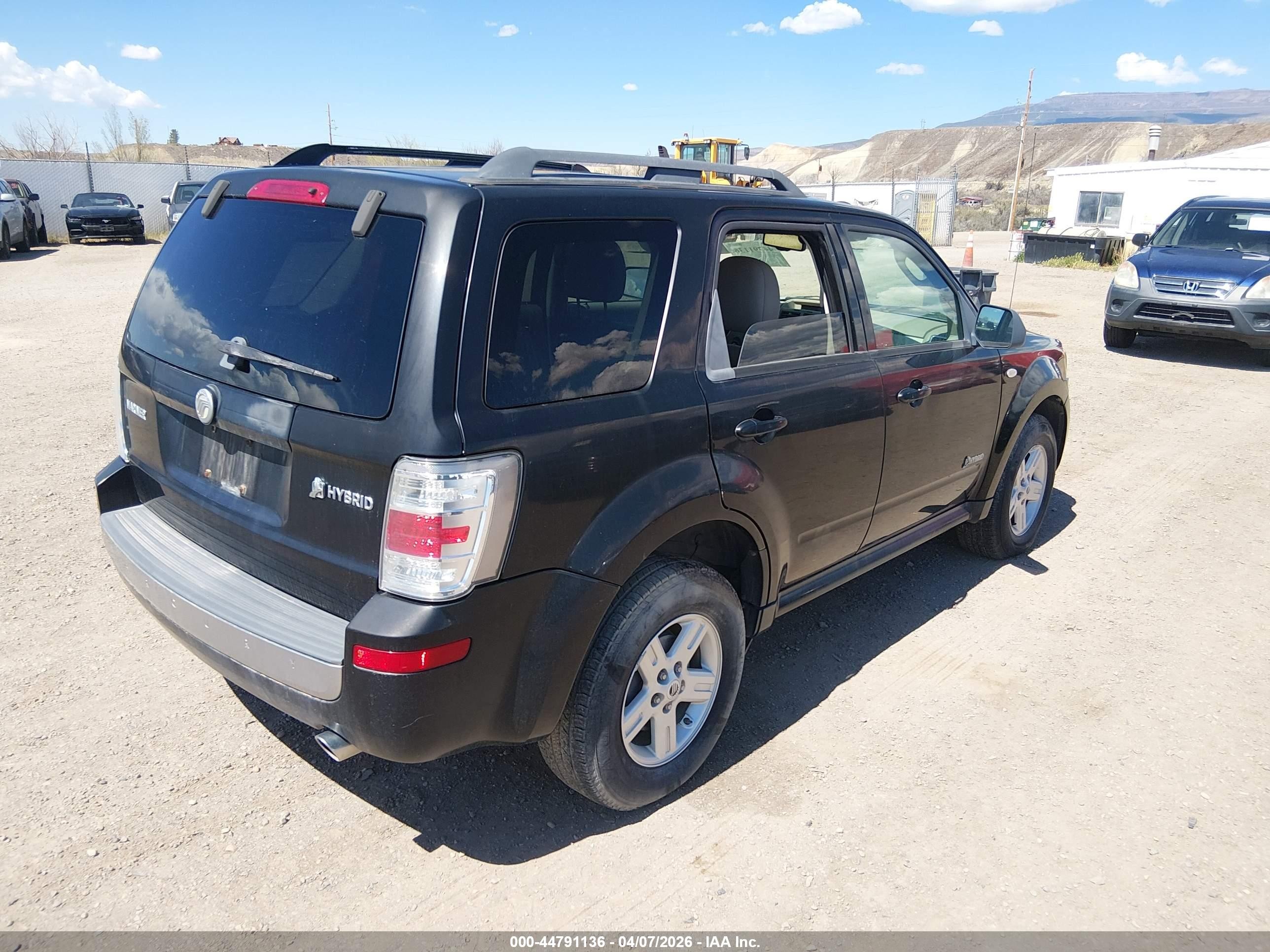 2009 Mercury Mariner Hybrid   Black vin: 4M2CU293X9KJ00886