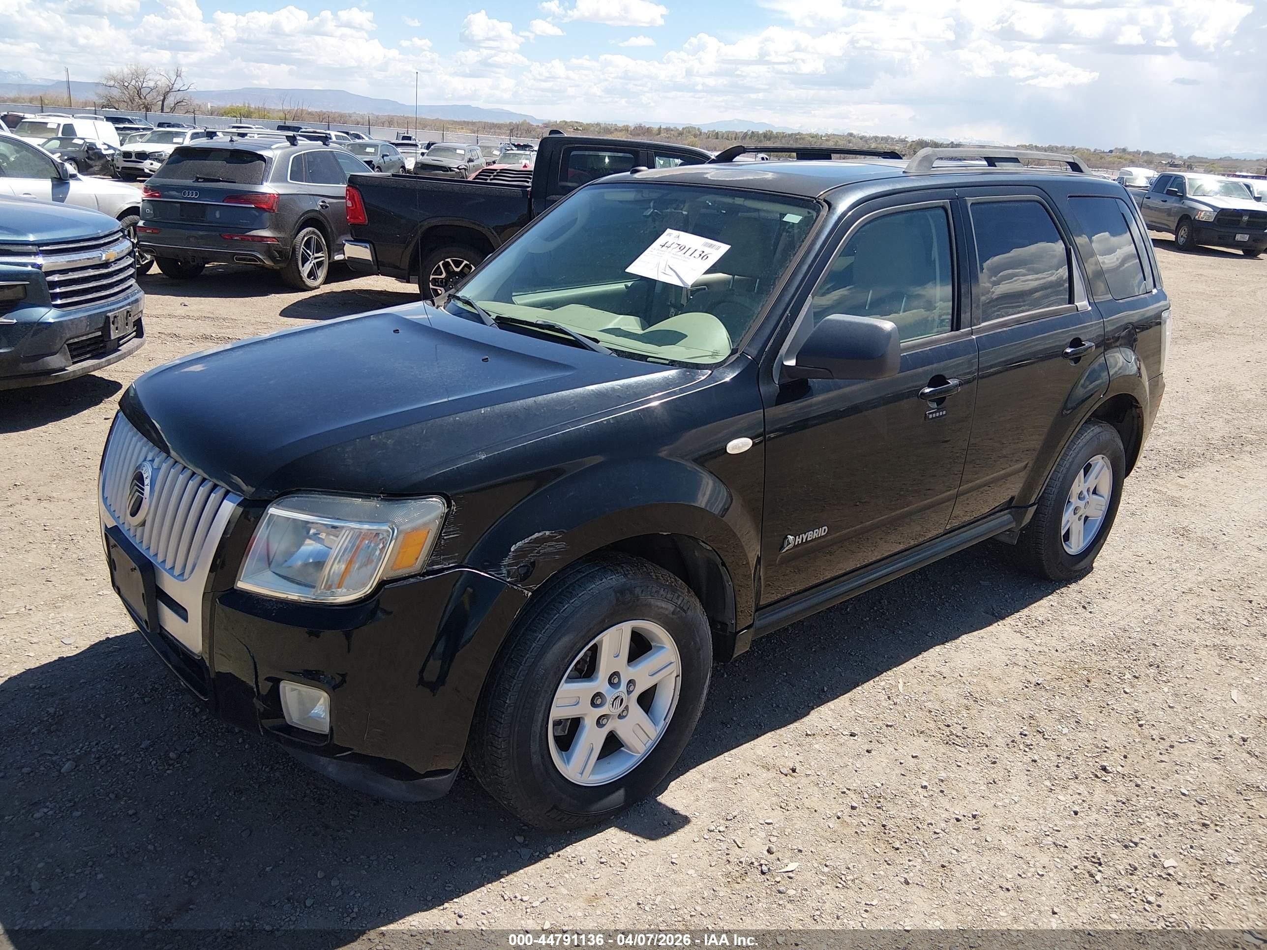 2009 Mercury Mariner Hybrid   Black vin: 4M2CU293X9KJ00886