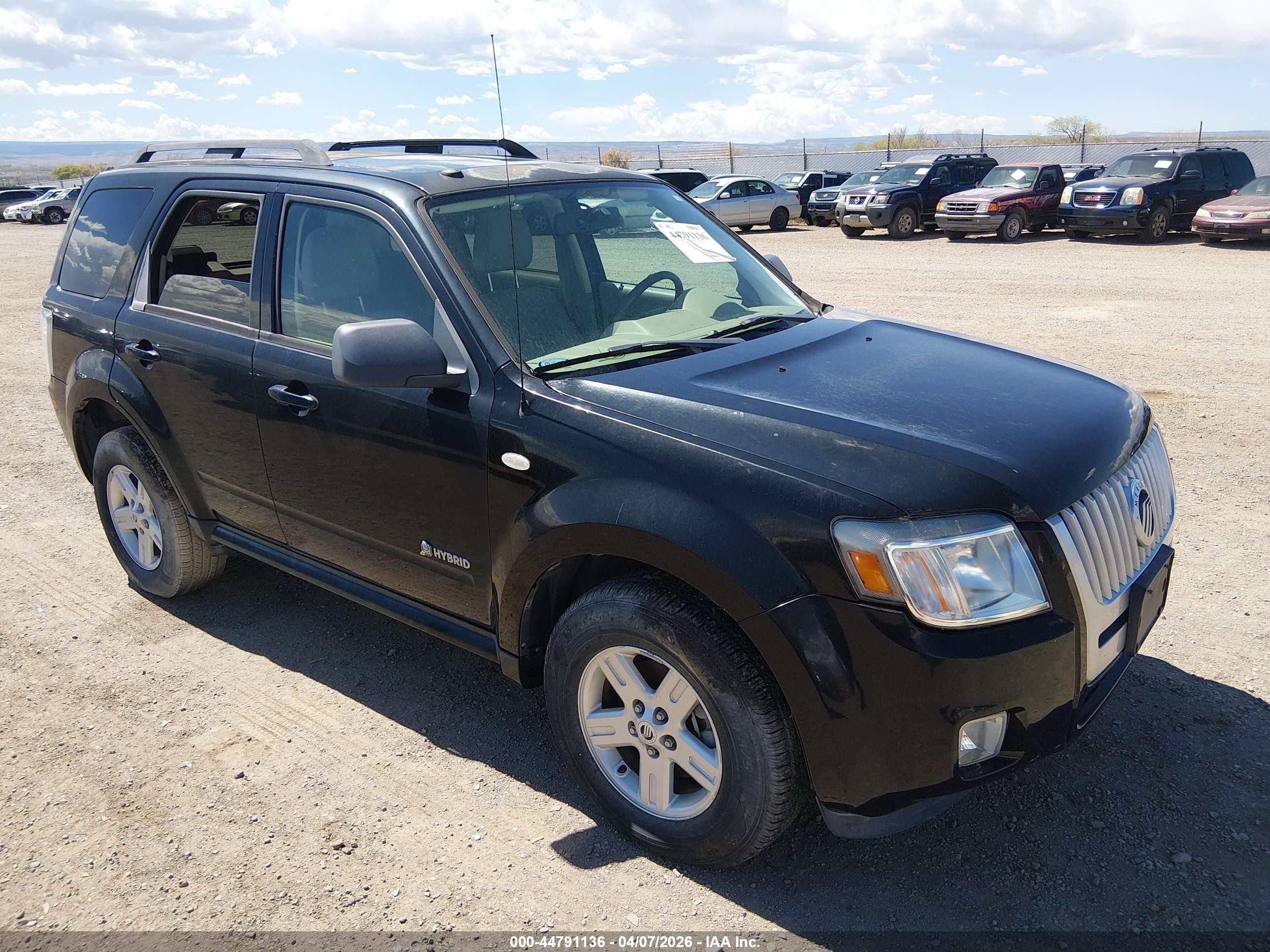2009 Mercury Mariner Hybrid   Black vin: 4M2CU293X9KJ00886