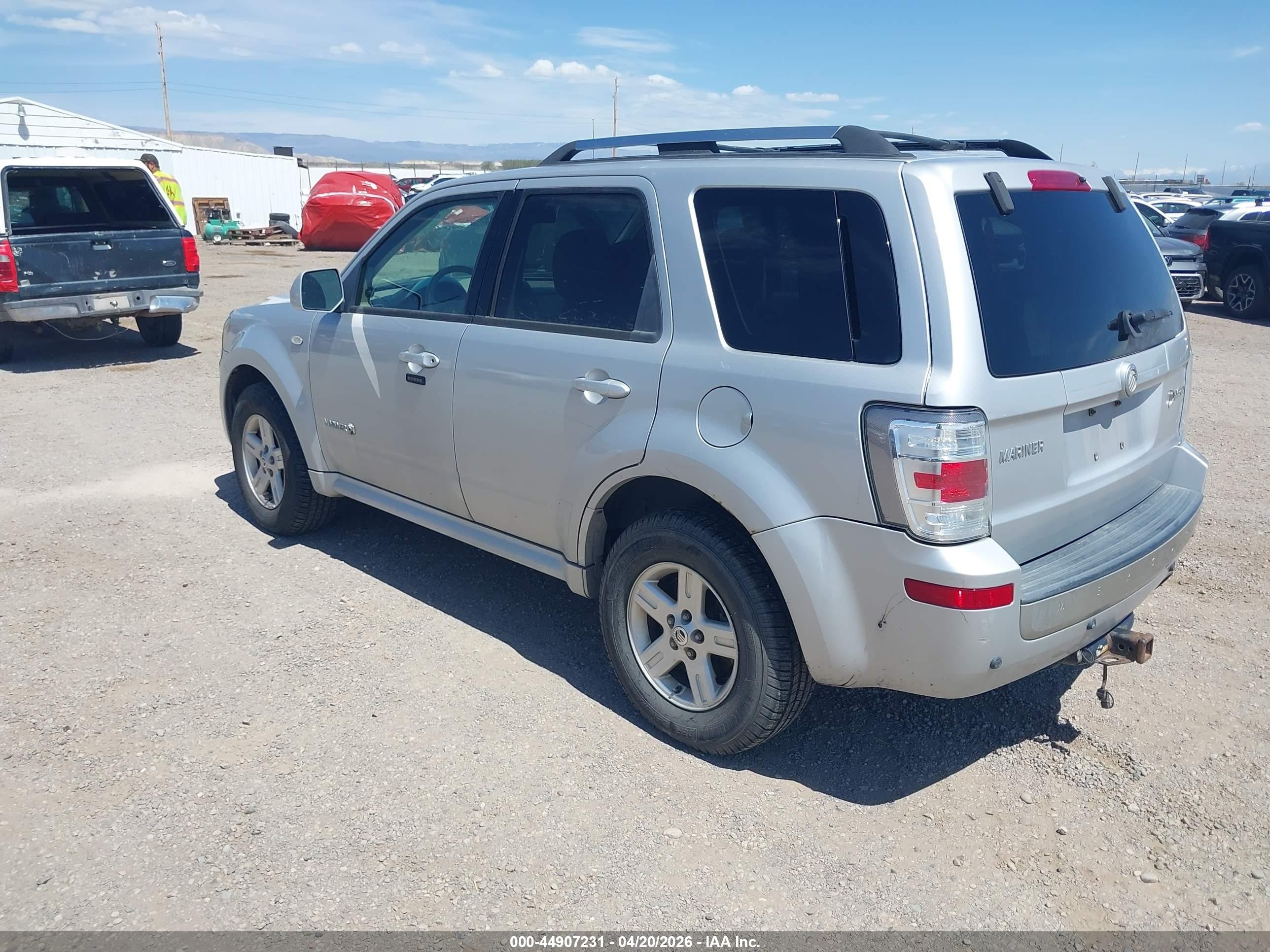 2008 Mercury Mariner Hybrid   Silver vin: 4M2CU29H28KJ09754
