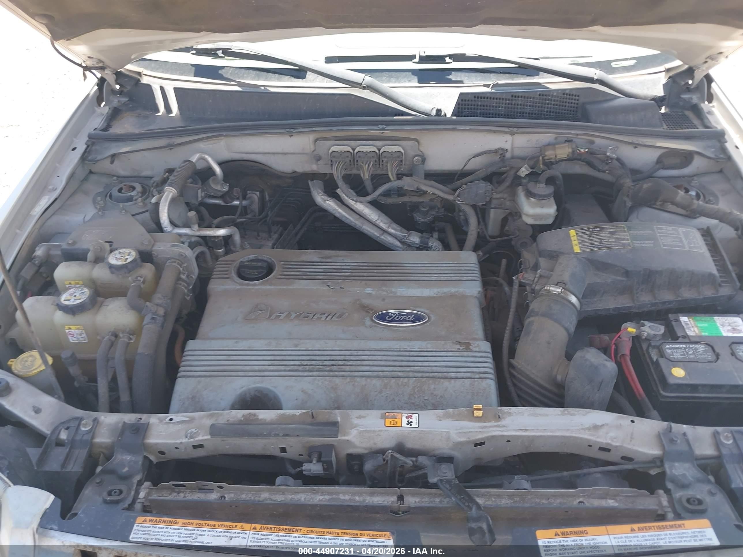 2008 Mercury Mariner Hybrid   Silver vin: 4M2CU29H28KJ09754