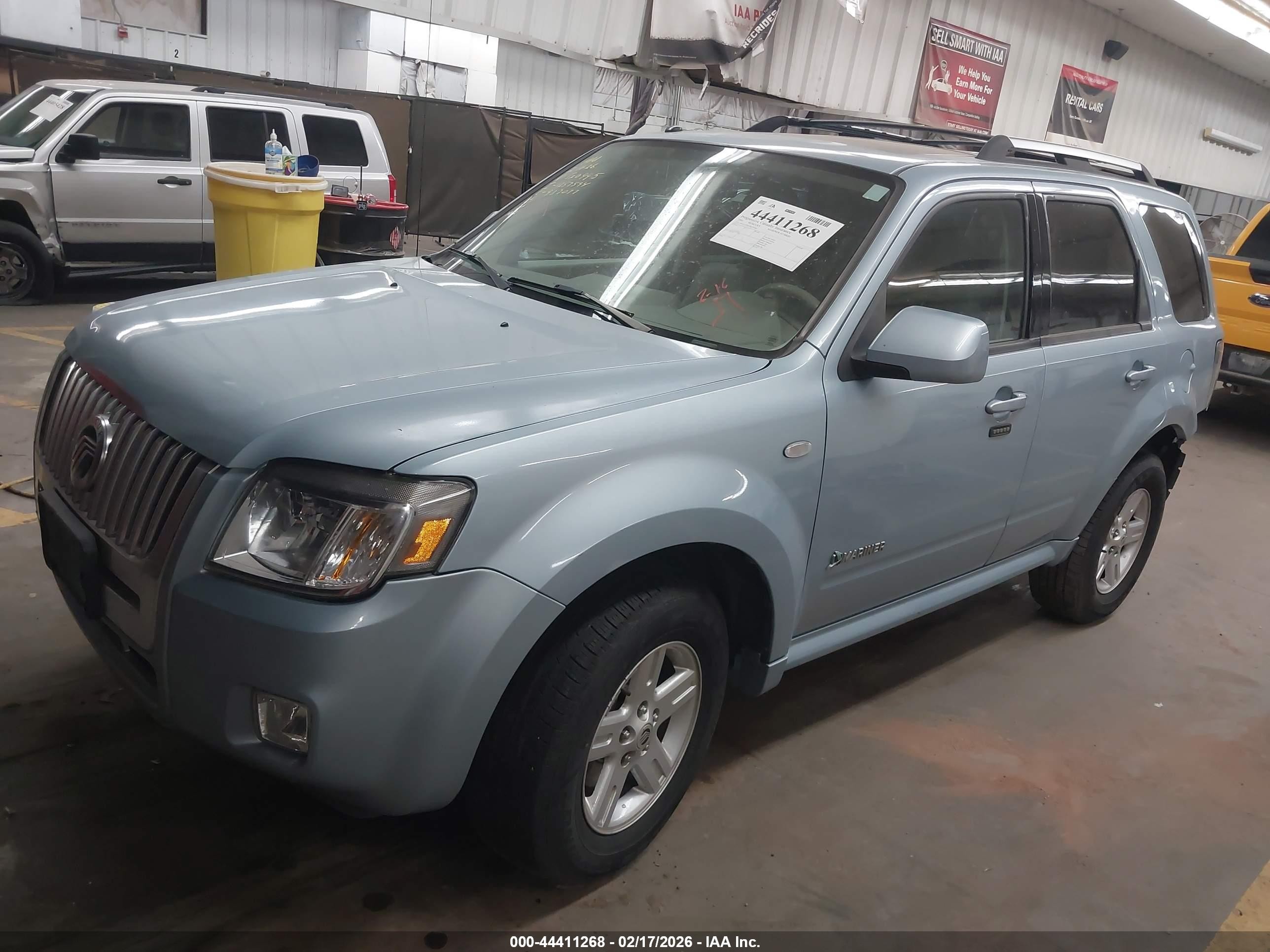 2008 Mercury Mariner Hybrid   Blue vin: 4M2CU29H28KJ20995