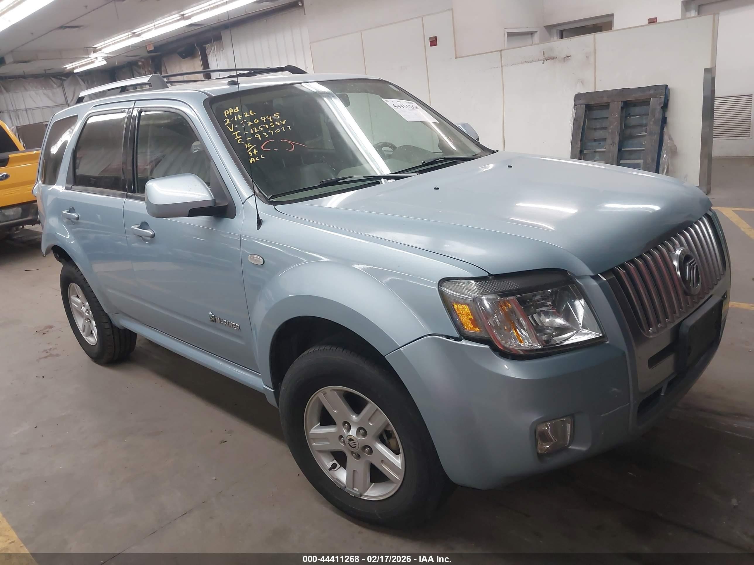 2008 Mercury Mariner Hybrid   Blue vin: 4M2CU29H28KJ20995
