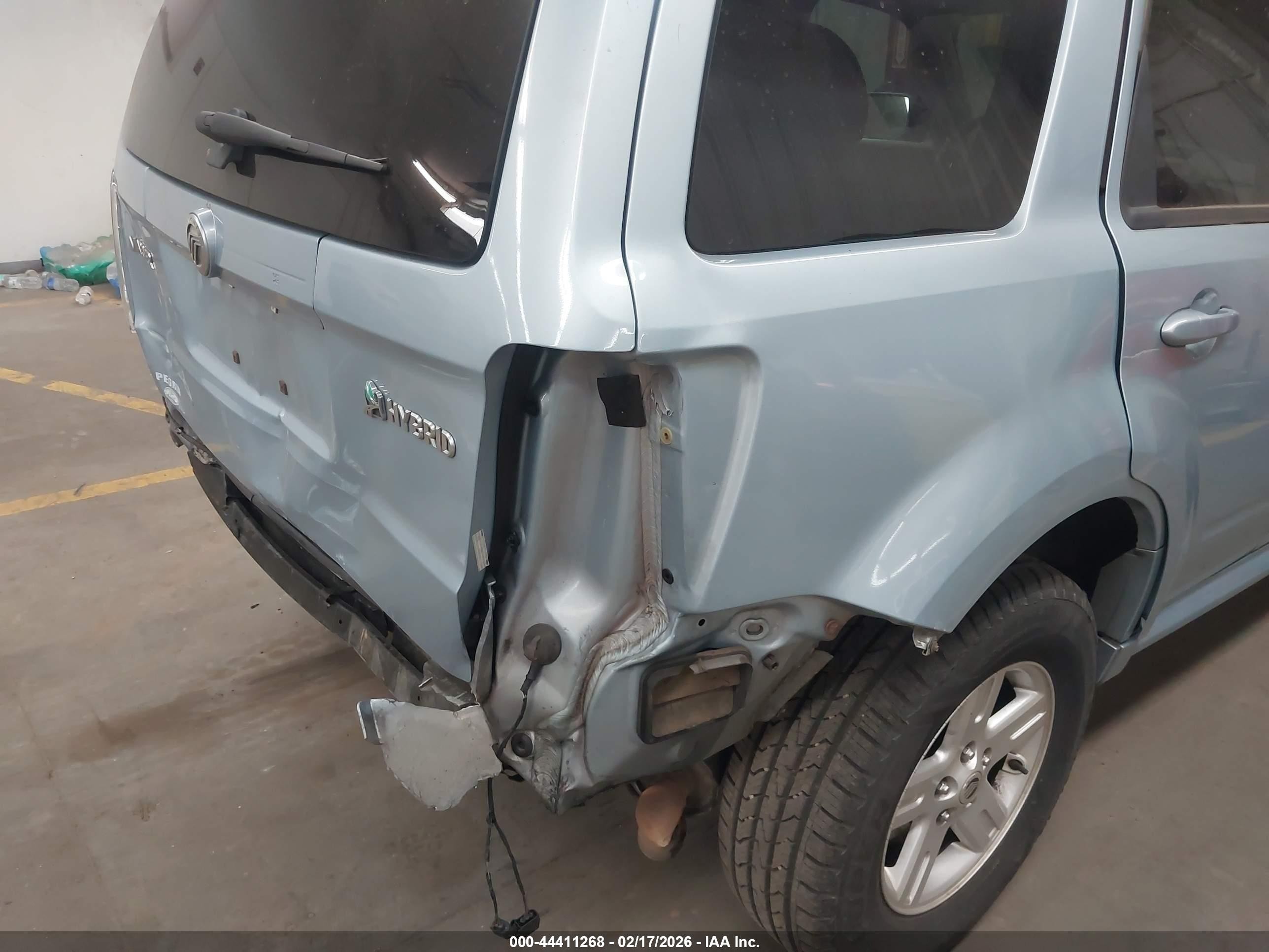 2008 Mercury Mariner Hybrid   Blue vin: 4M2CU29H28KJ20995