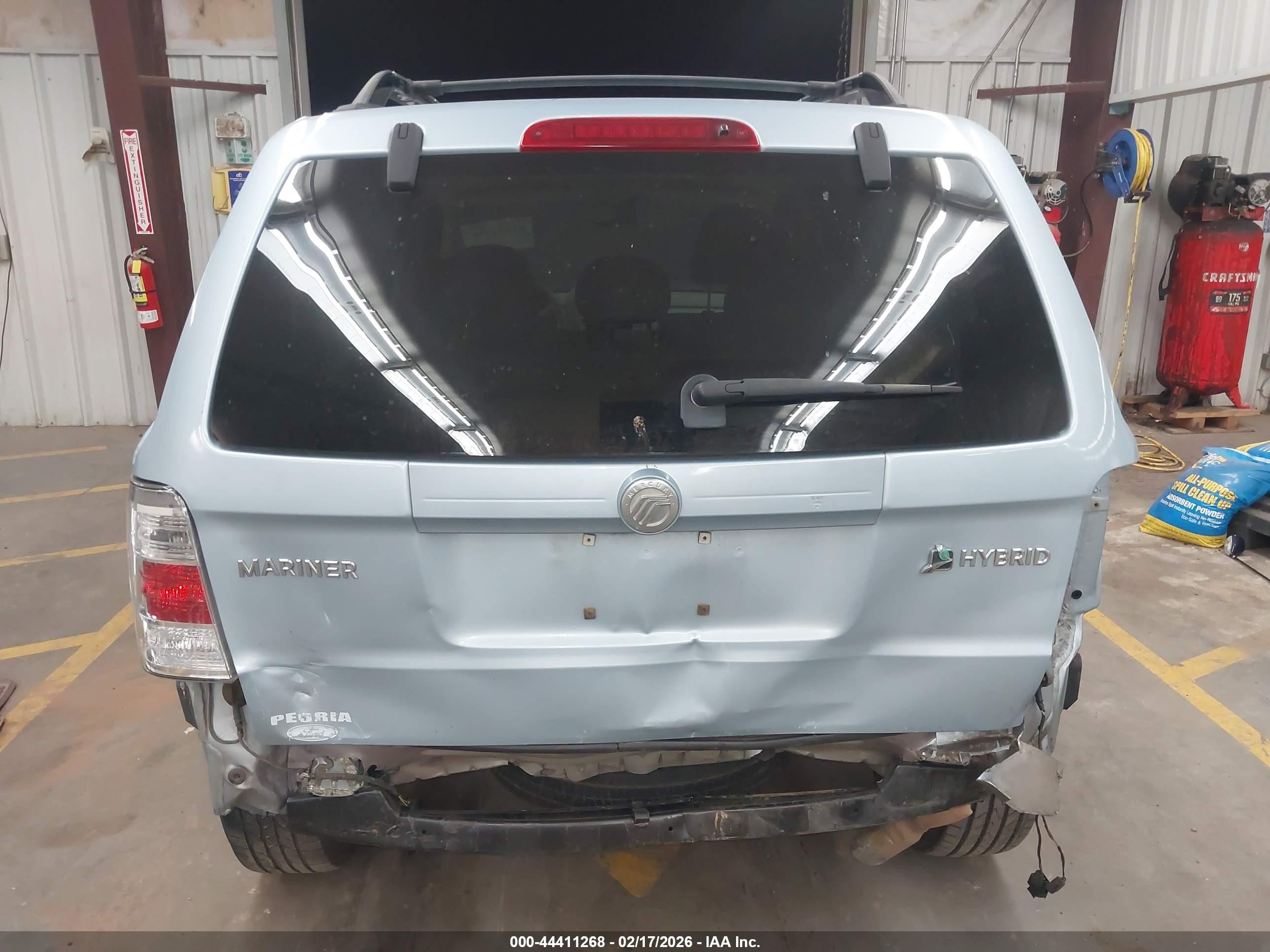 2008 Mercury Mariner Hybrid   Blue vin: 4M2CU29H28KJ20995