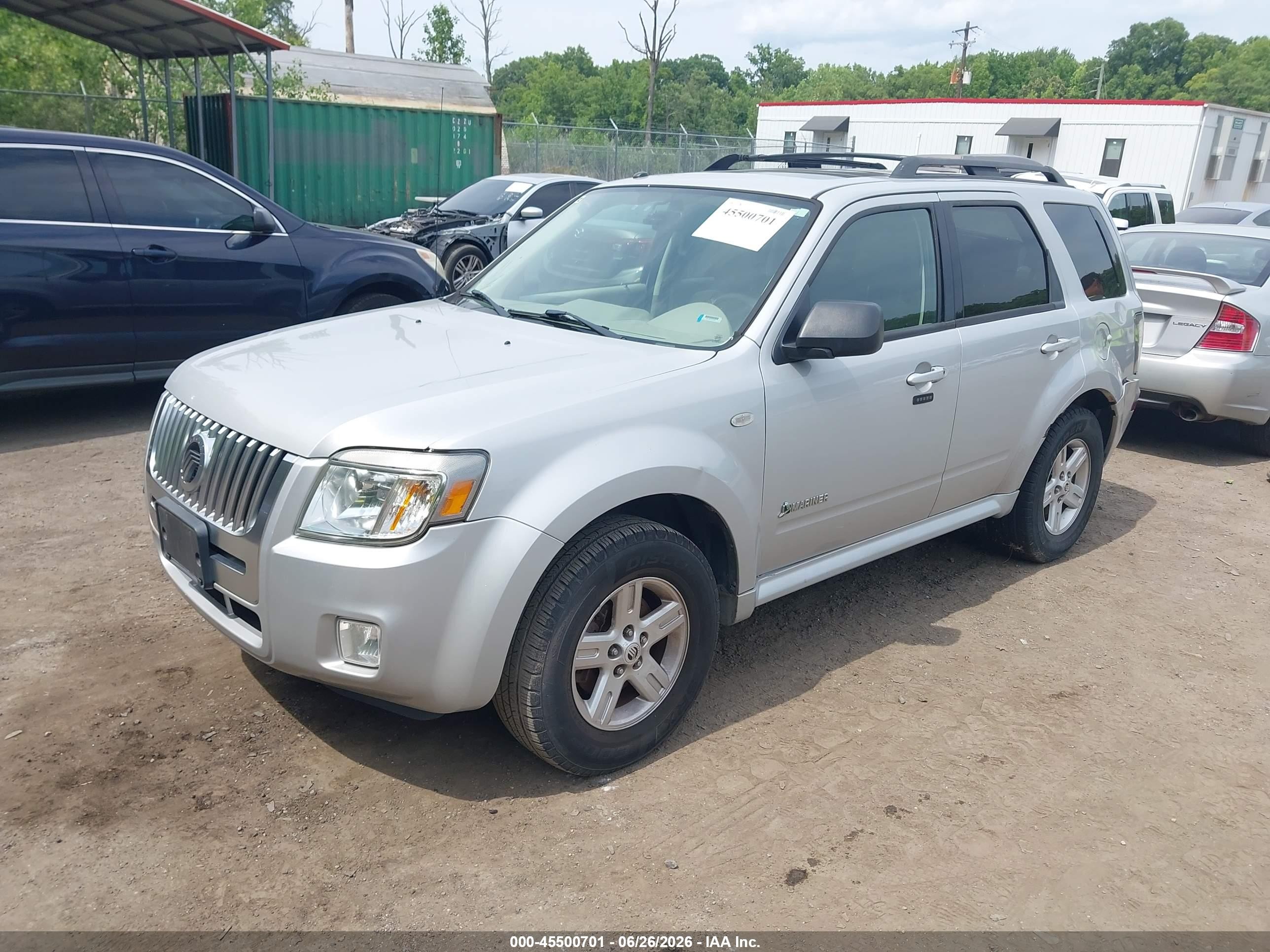 2008 Mercury Mariner Hybrid   Серебряный vin: 4M2CU29H28KJ29390