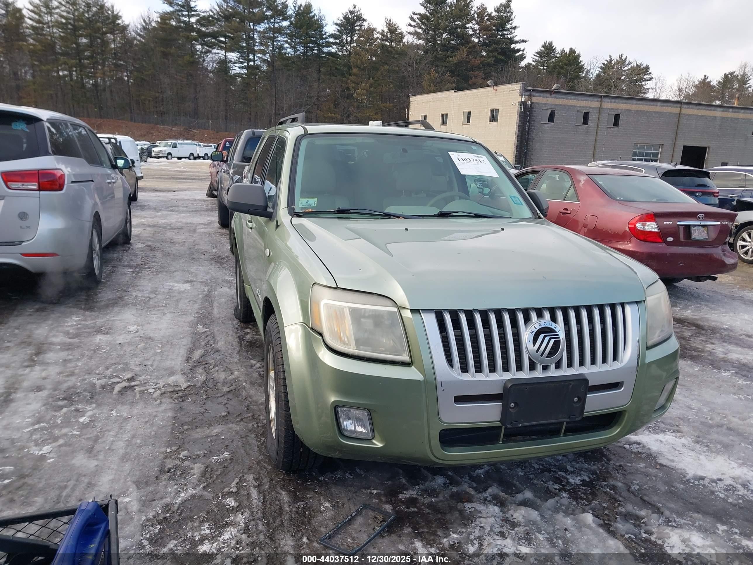 2008 Mercury Mariner Hybrid   Green vin: 4M2CU29H58KJ39864