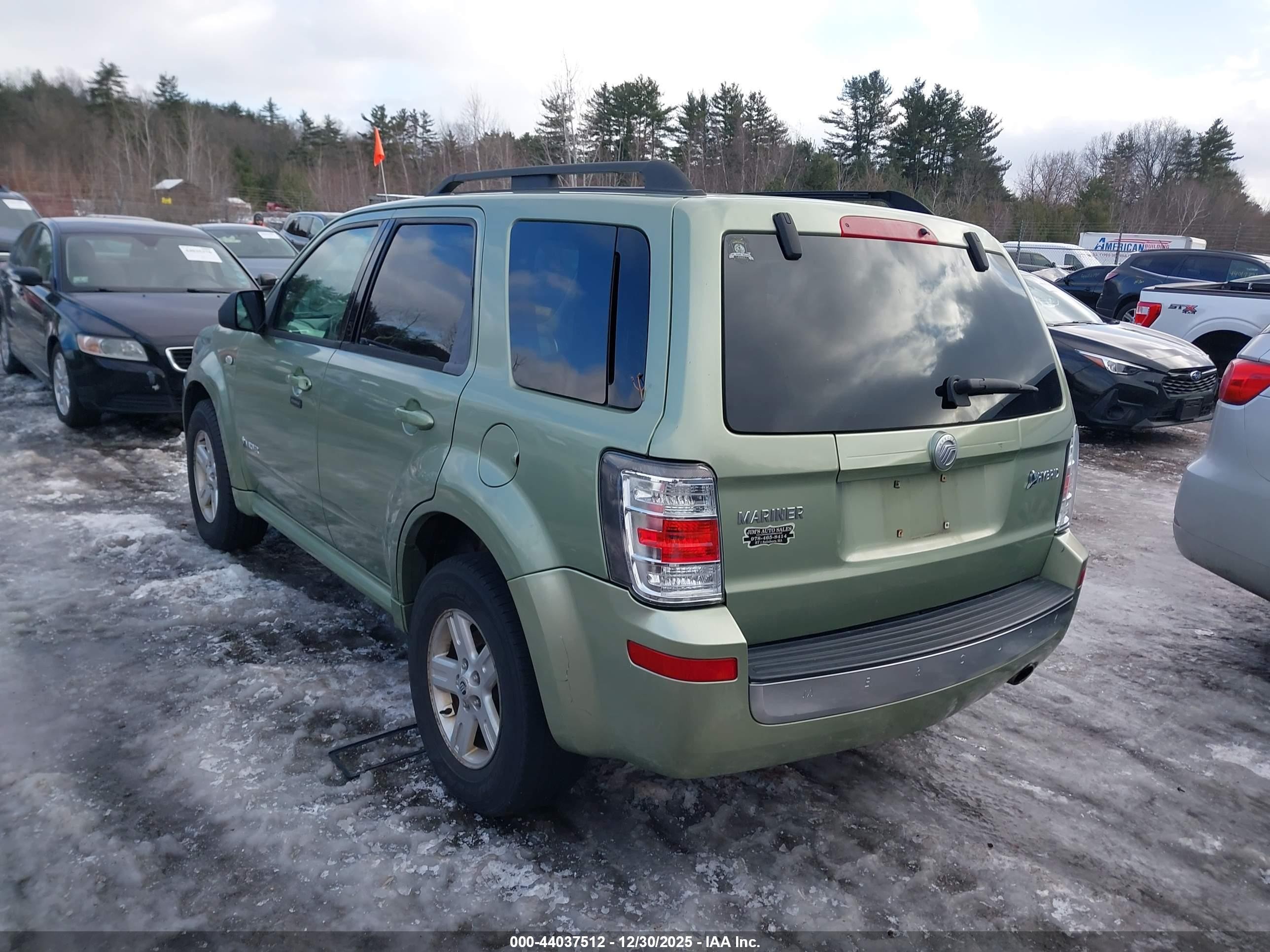 2008 Mercury Mariner Hybrid   Green vin: 4M2CU29H58KJ39864