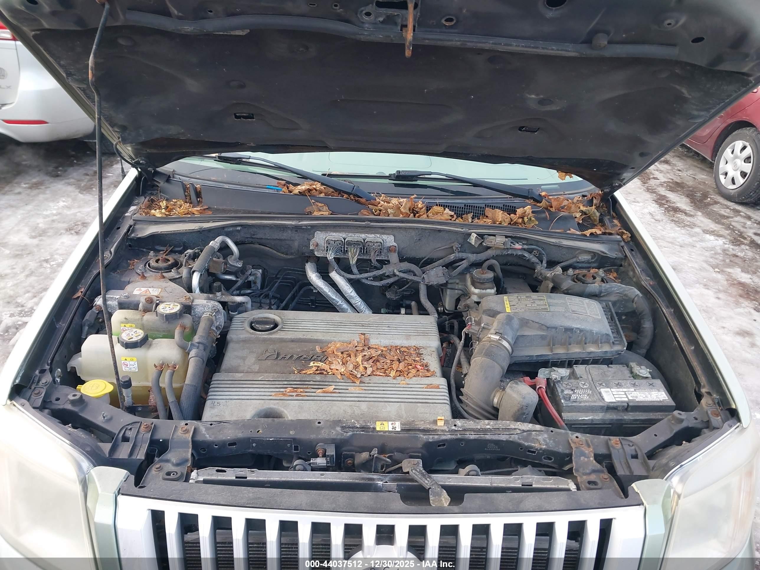 2008 Mercury Mariner Hybrid   Green vin: 4M2CU29H58KJ39864