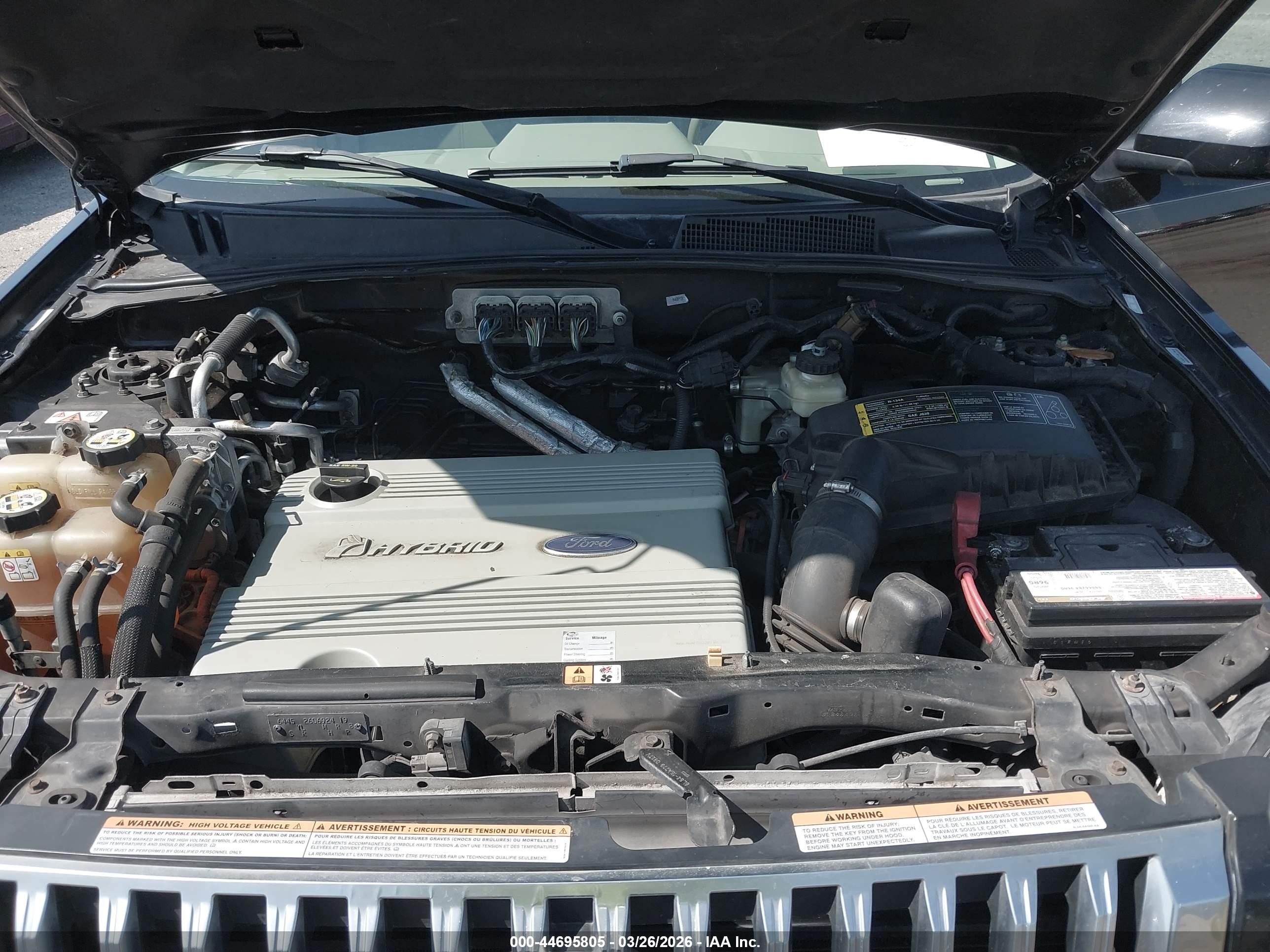 2008 Mercury Mariner Hybrid   Black vin: 4M2CU29H98KJ16197