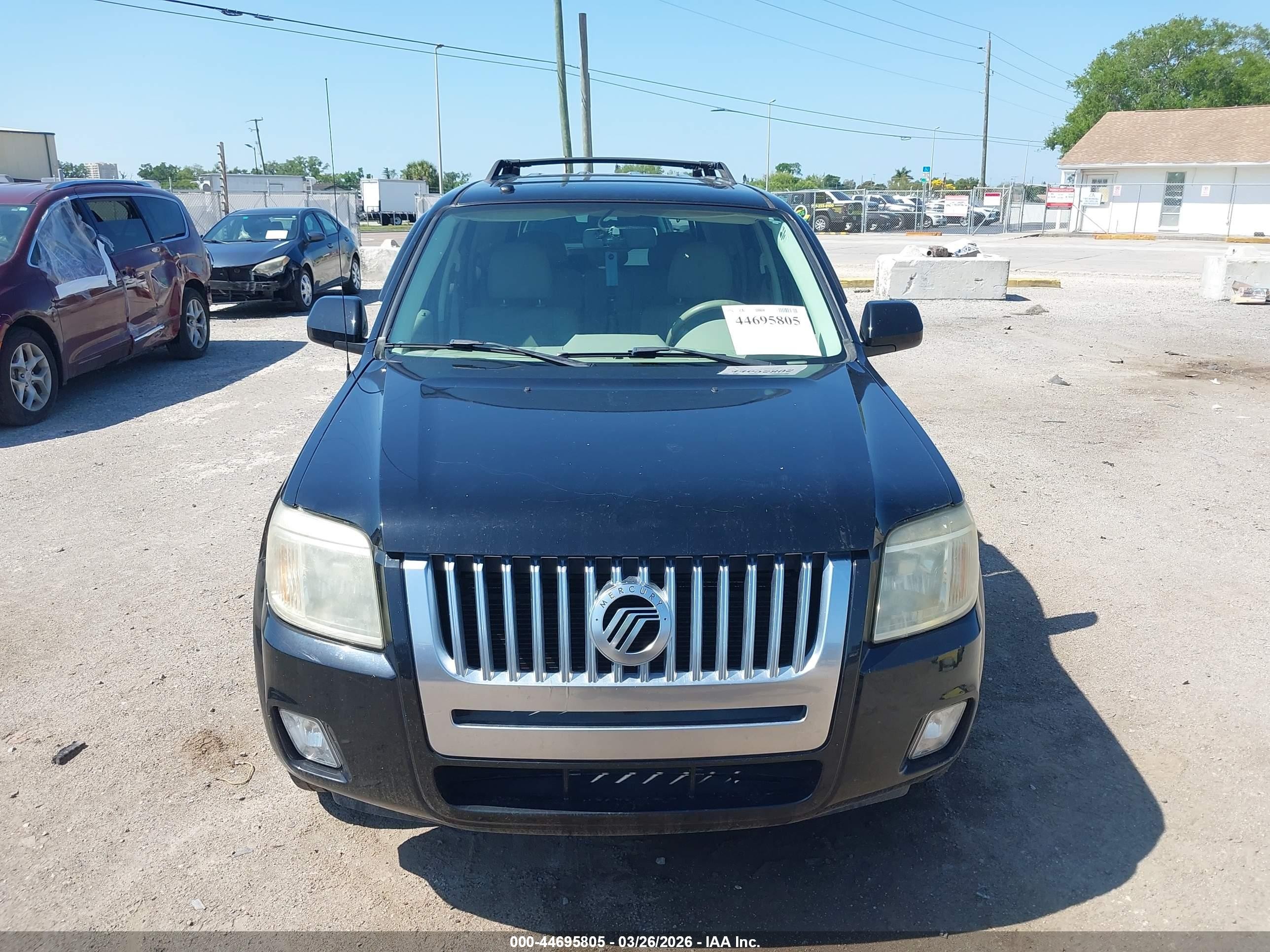 2008 Mercury Mariner Hybrid   Black vin: 4M2CU29H98KJ16197