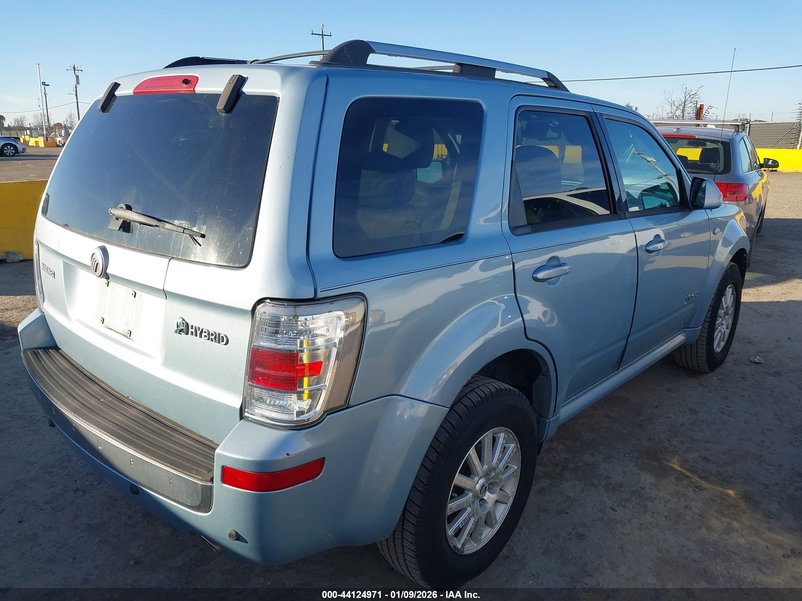 2009 Mercury Mariner Hybrid   Blue vin: 4M2CU39329KJ18188
