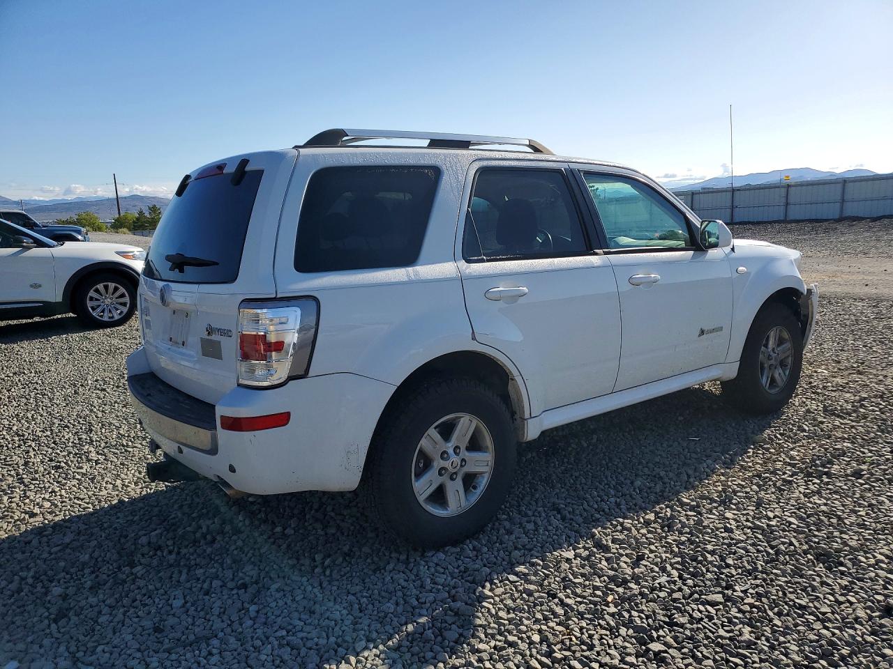 2008 Mercury Mariner Hev White vin: 4M2CU39H88KJ49990