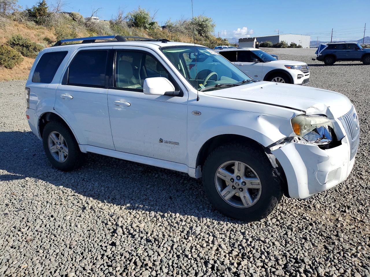 2008 Mercury Mariner Hev White vin: 4M2CU39H88KJ49990