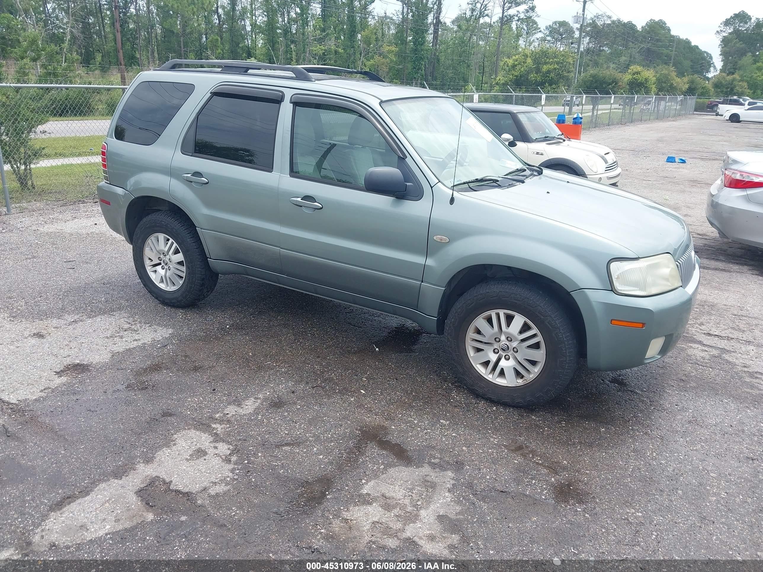 2006 Mercury Mariner Luxury/premier Green vin: 4M2CU56166KJ08564