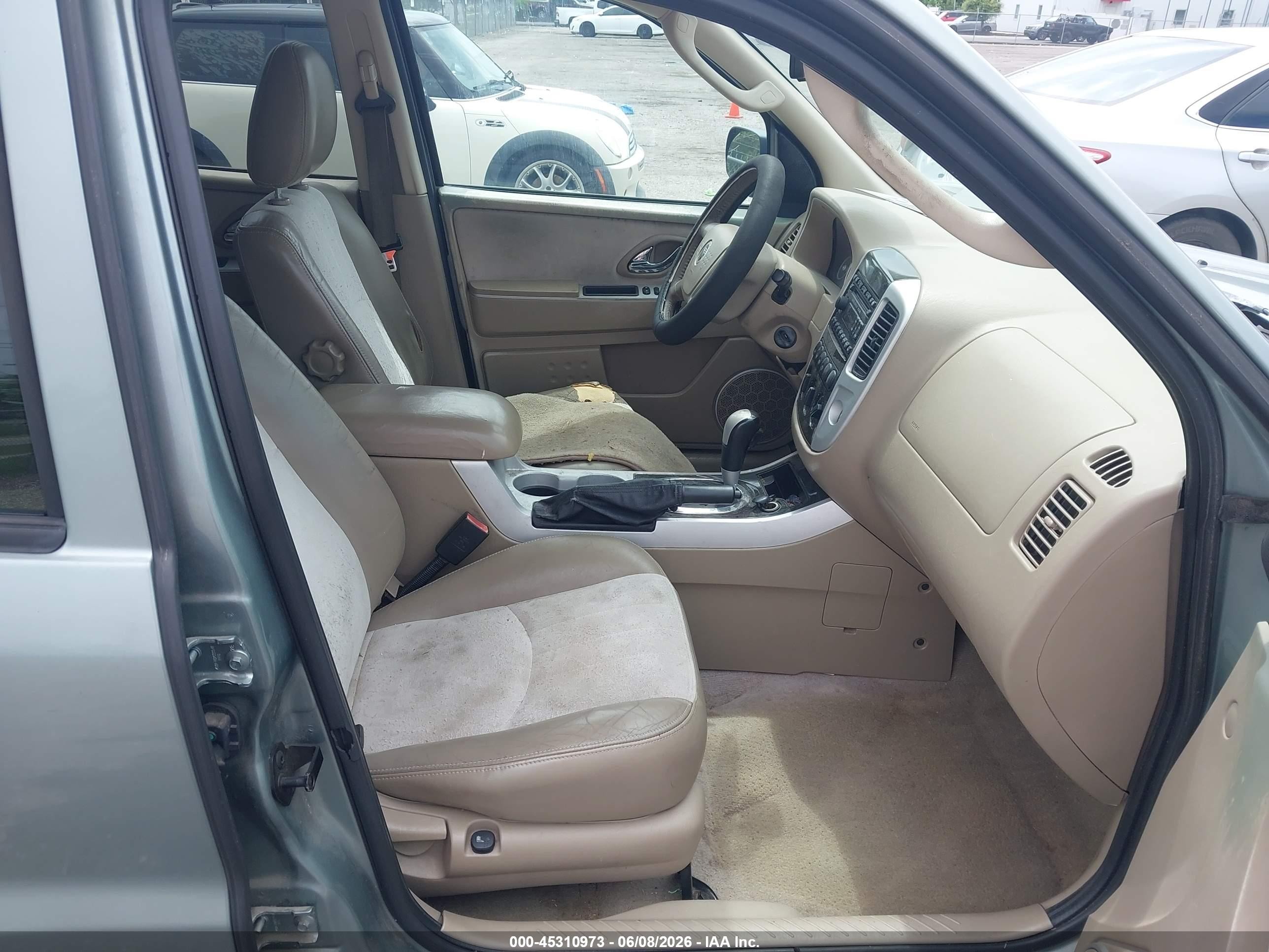 2006 Mercury Mariner Luxury/premier Green vin: 4M2CU56166KJ08564