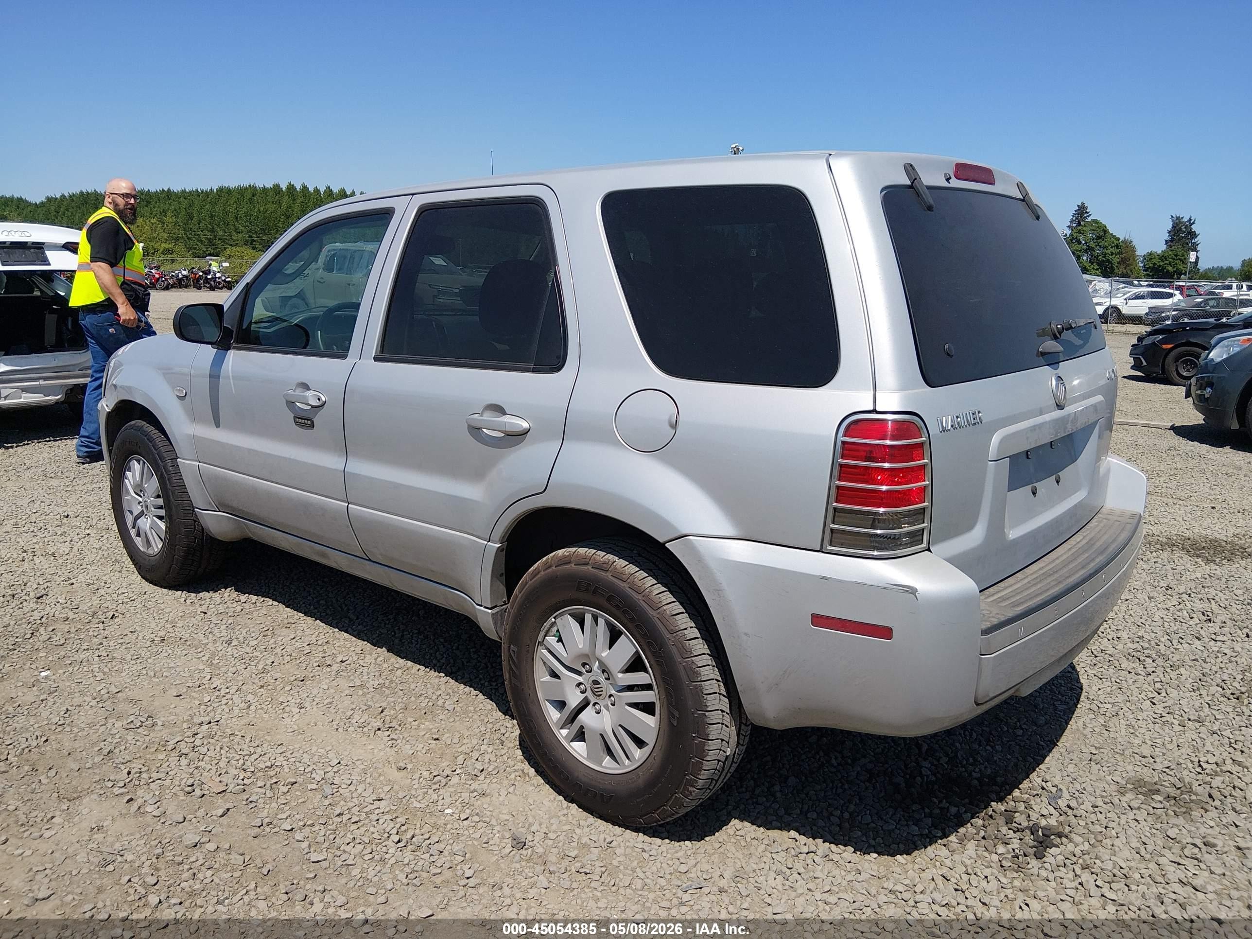 2005 Mercury Mariner Luxury/premier Silver vin: 4M2CU57125DJ03475