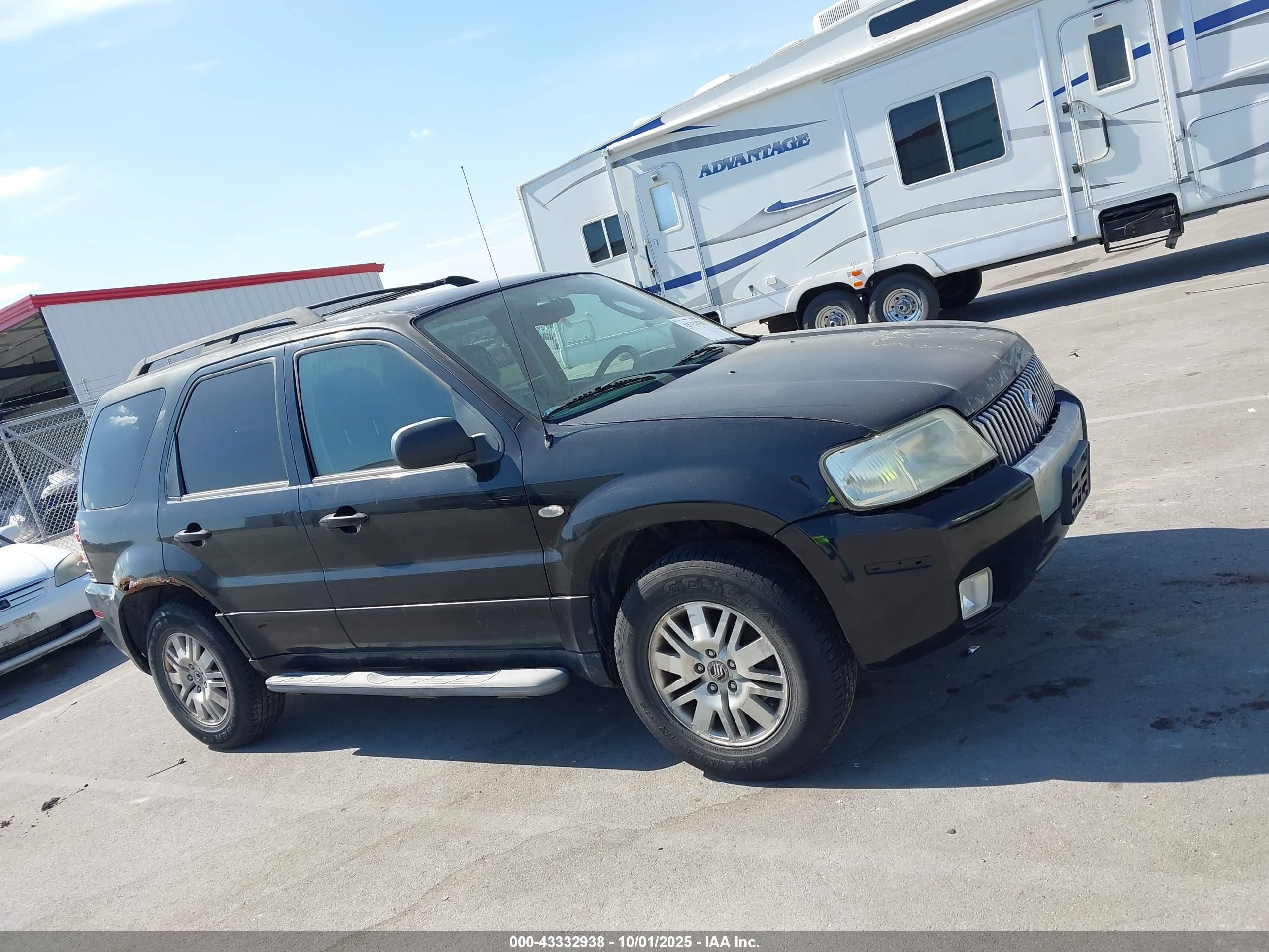 2006 Mercury Mariner Luxury/premier Black vin: 4M2CU57156KJ07646