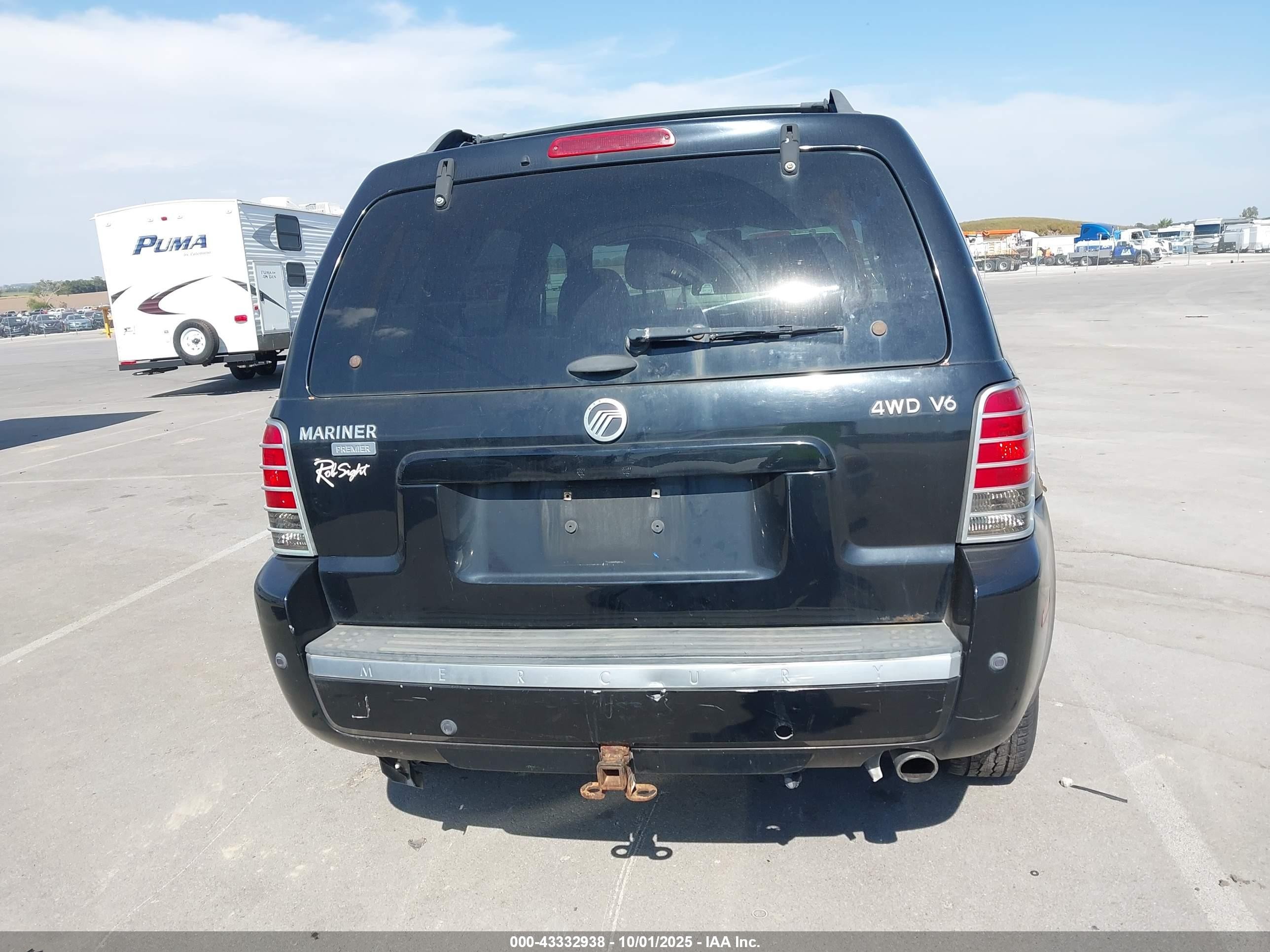 2006 Mercury Mariner Luxury/premier Black vin: 4M2CU57156KJ07646