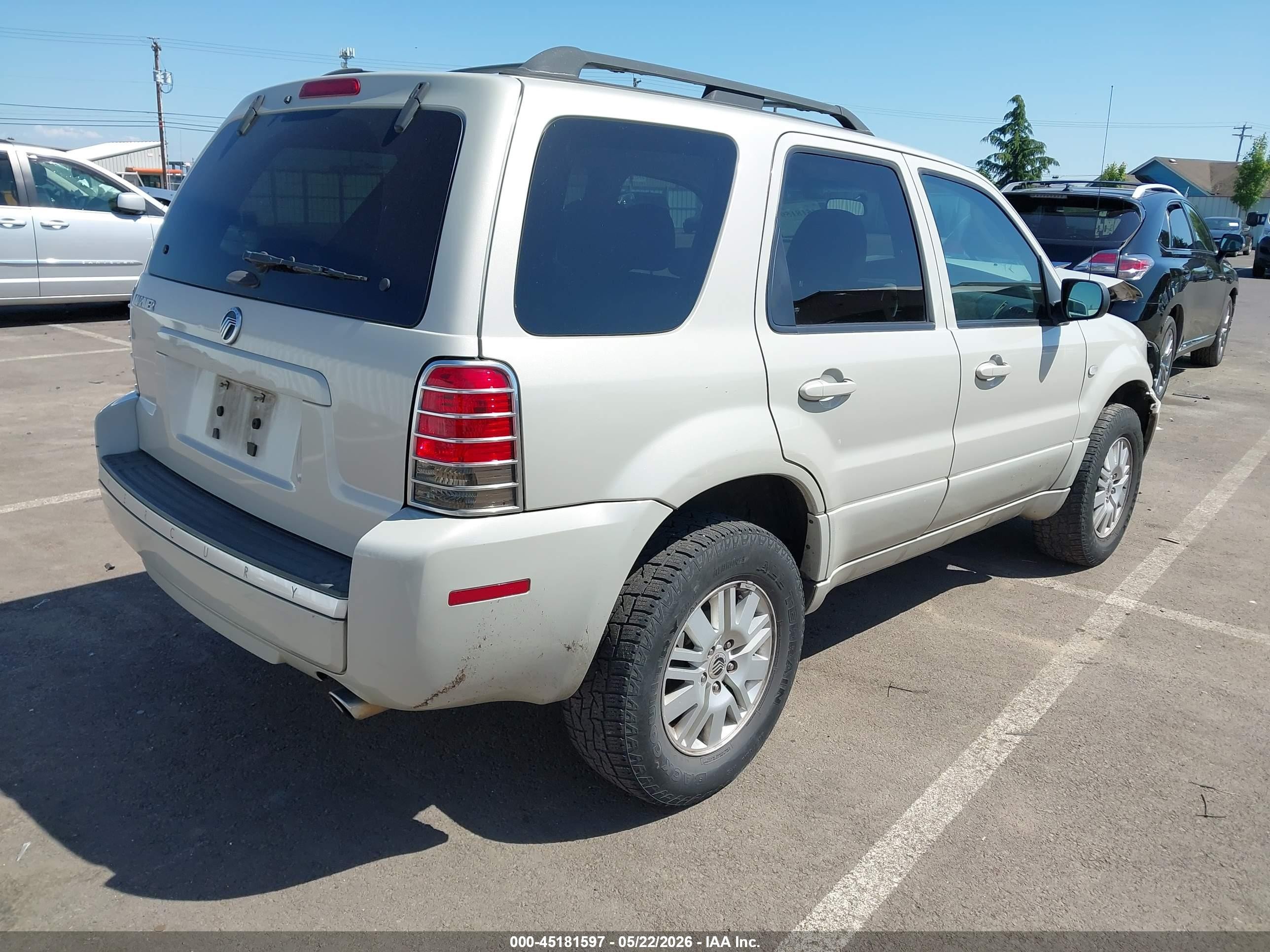 2007 Mercury Mariner Convenience Champagne vin: 4M2CU80Z07KJ07721