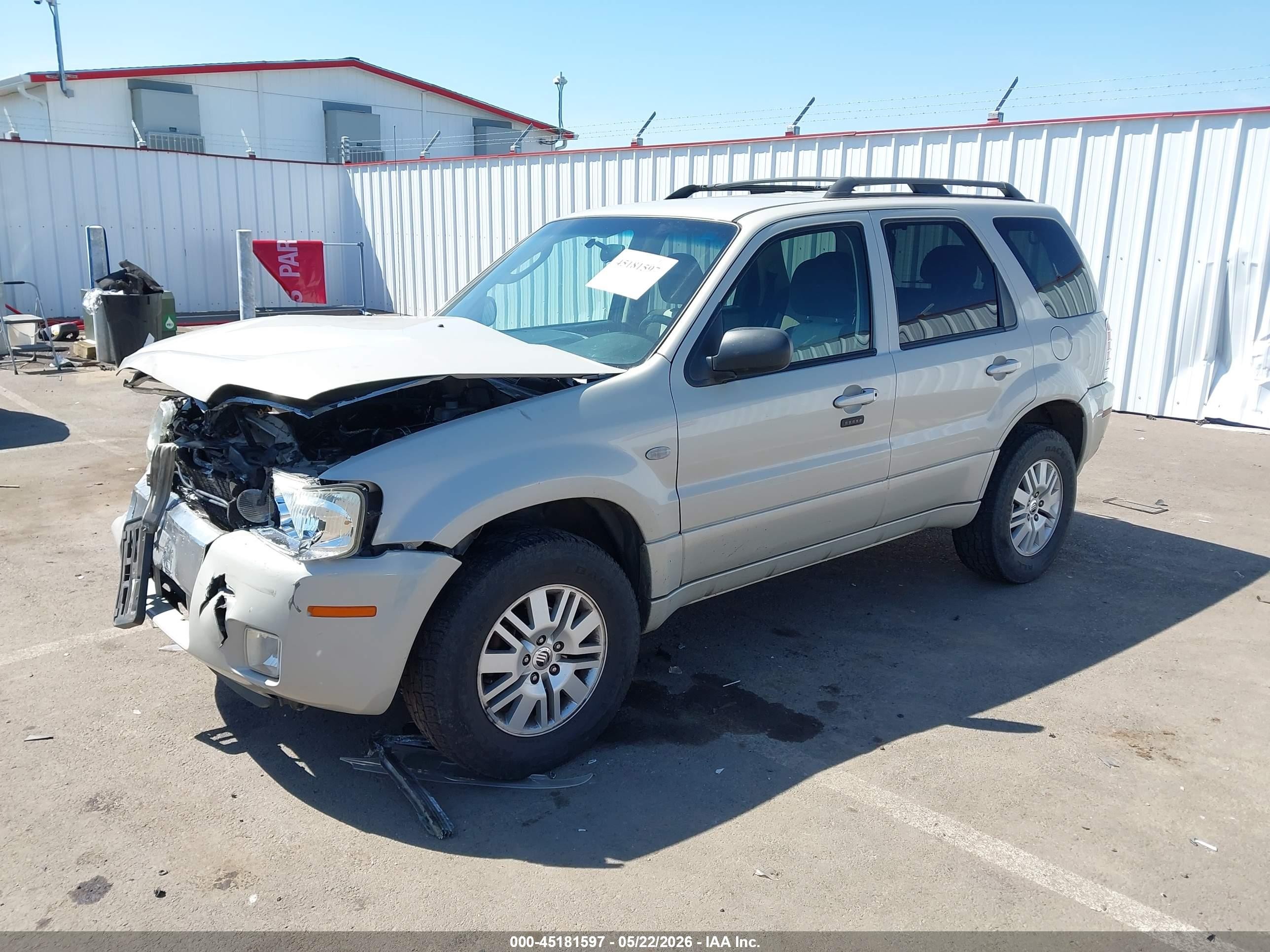 2007 Mercury Mariner Convenience Champagne vin: 4M2CU80Z07KJ07721