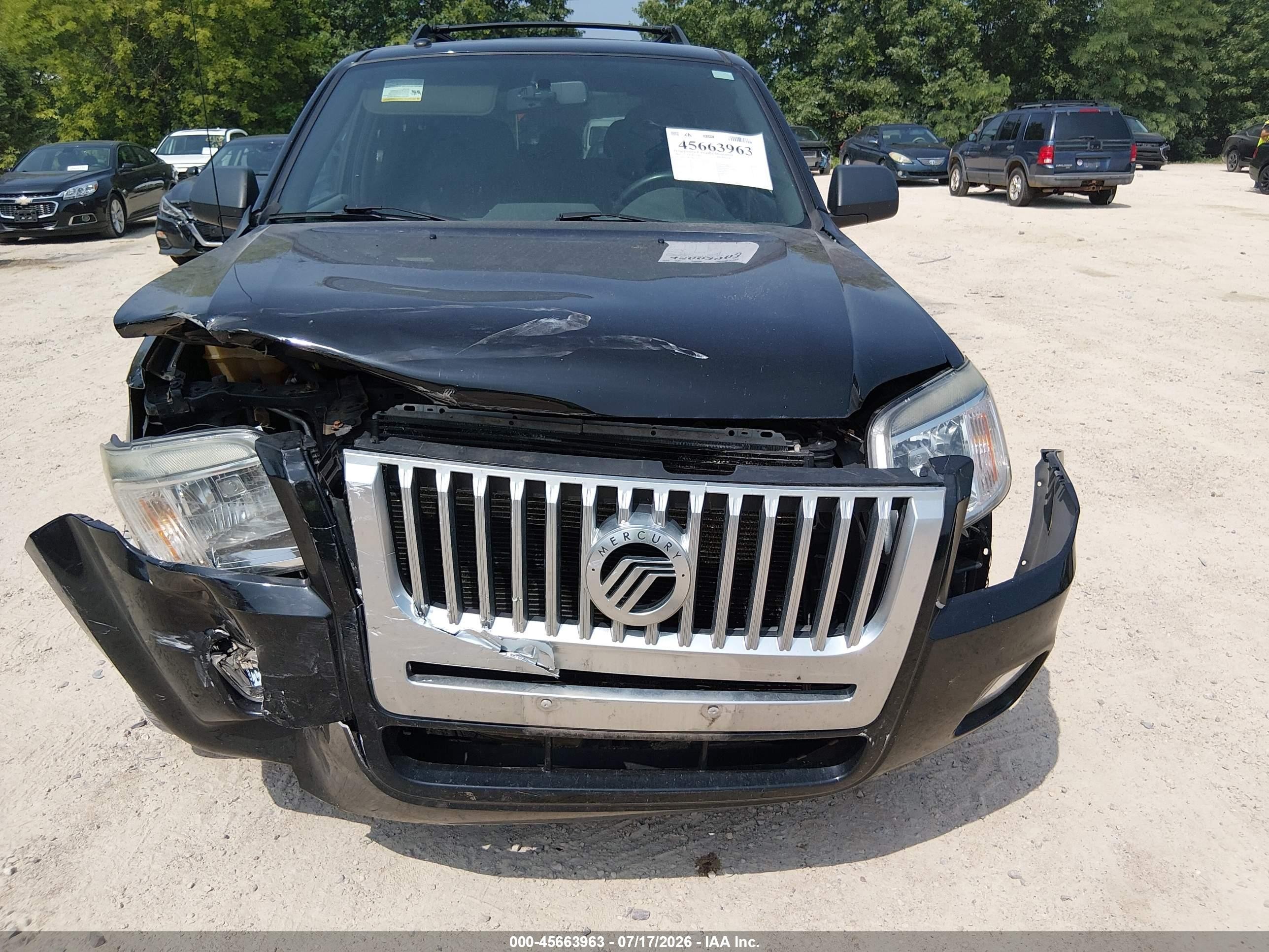 2008 Mercury Mariner V6 Black vin: 4M2CU81108KJ29146
