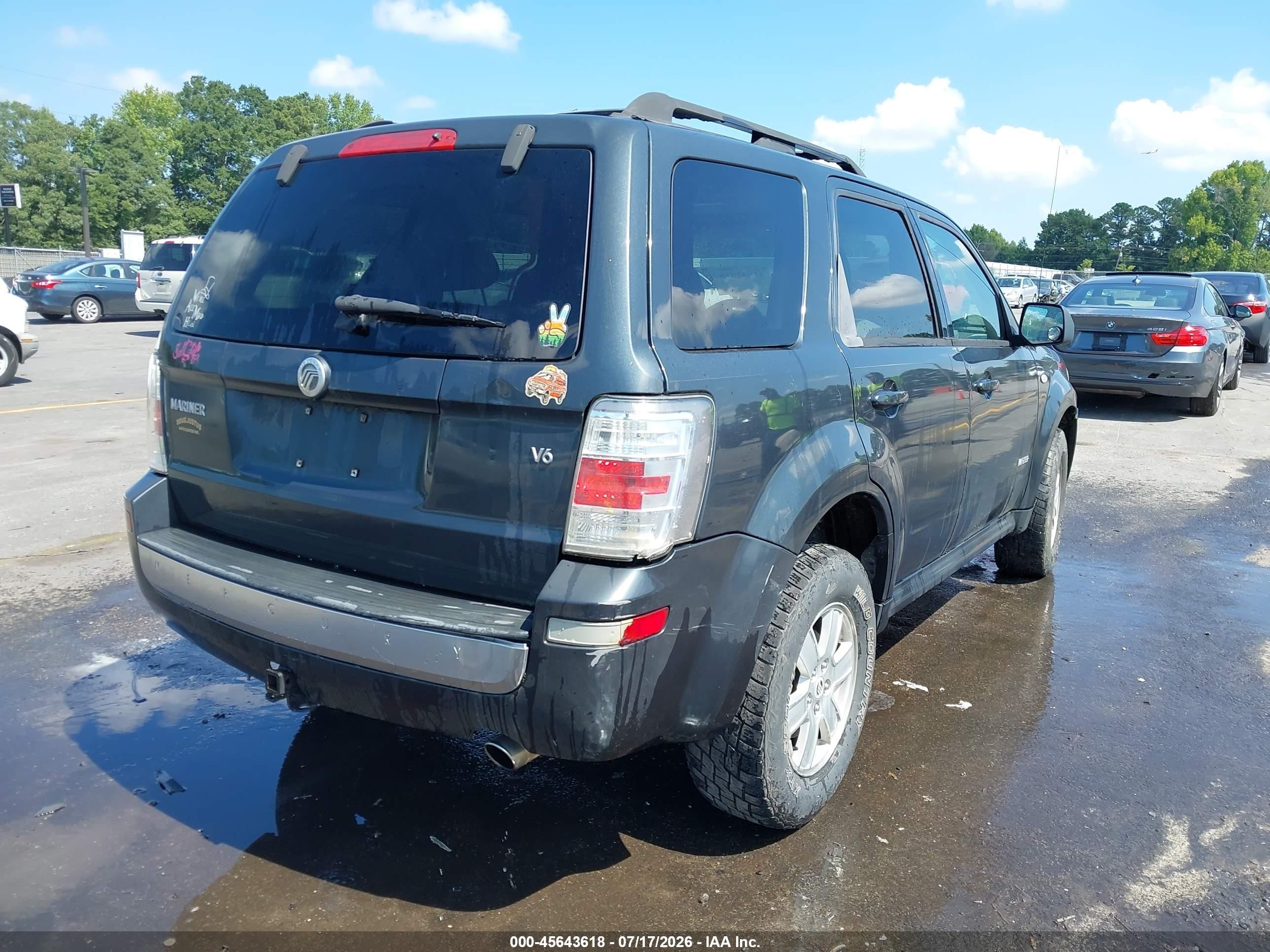 2008 Mercury Mariner V6 Серый vin: 4M2CU81118KJ47672