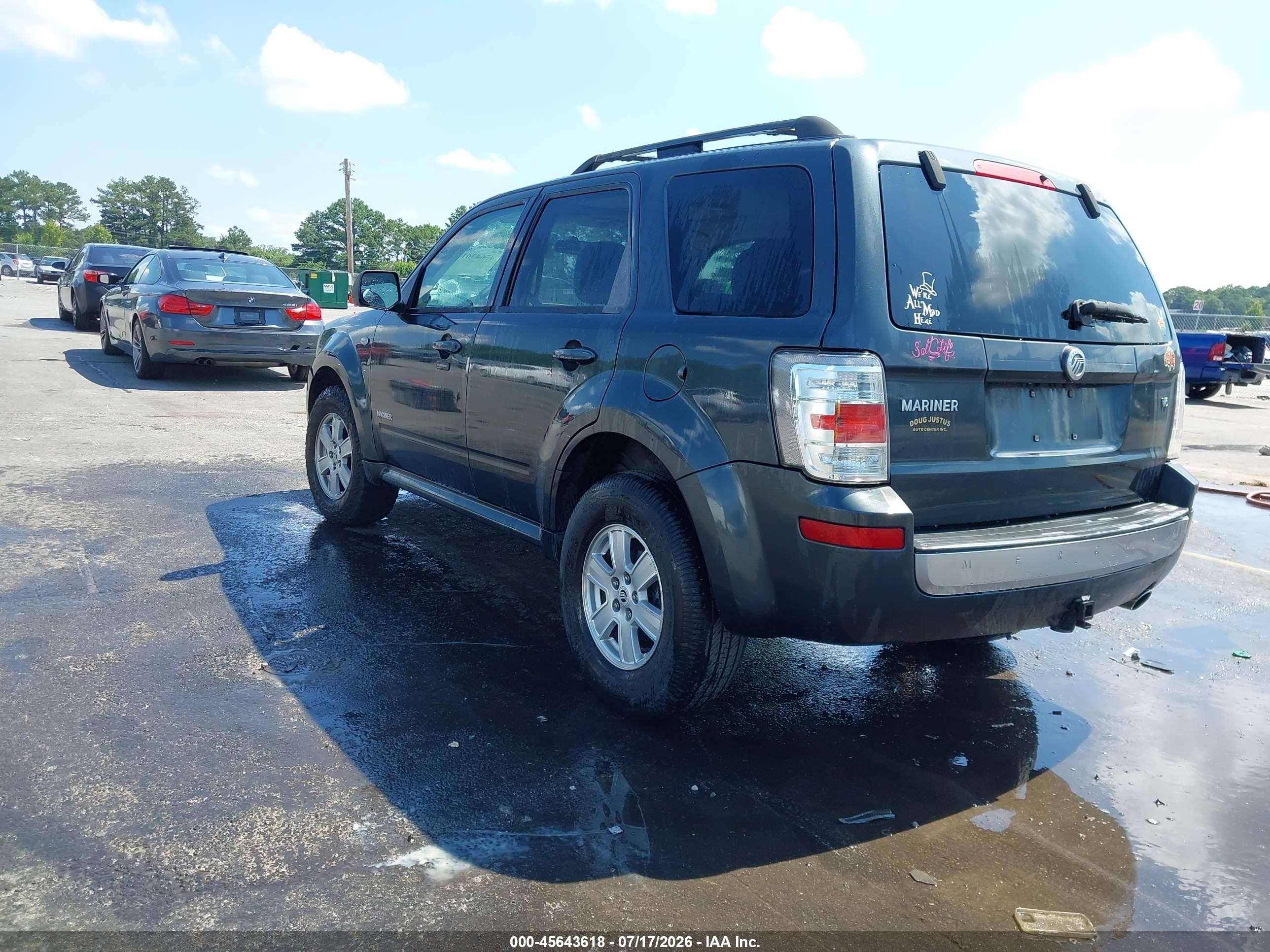 2008 Mercury Mariner V6 Серый vin: 4M2CU81118KJ47672