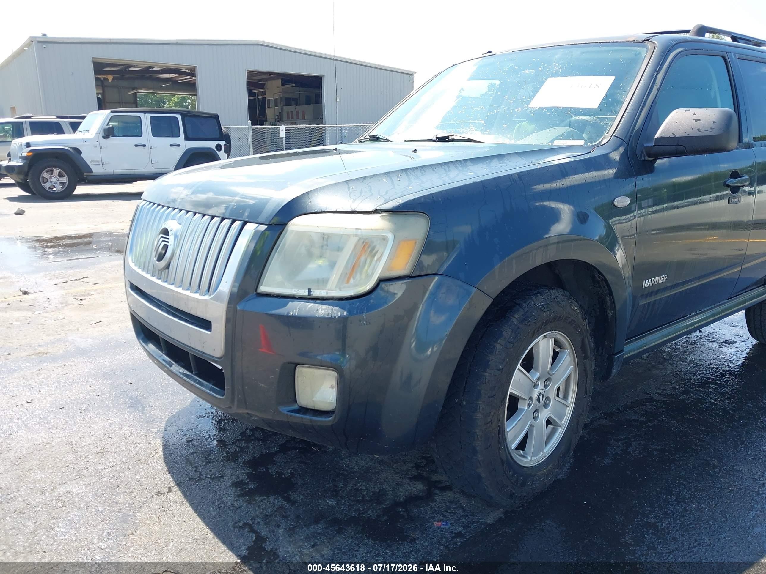 2008 Mercury Mariner V6 Серый vin: 4M2CU81118KJ47672