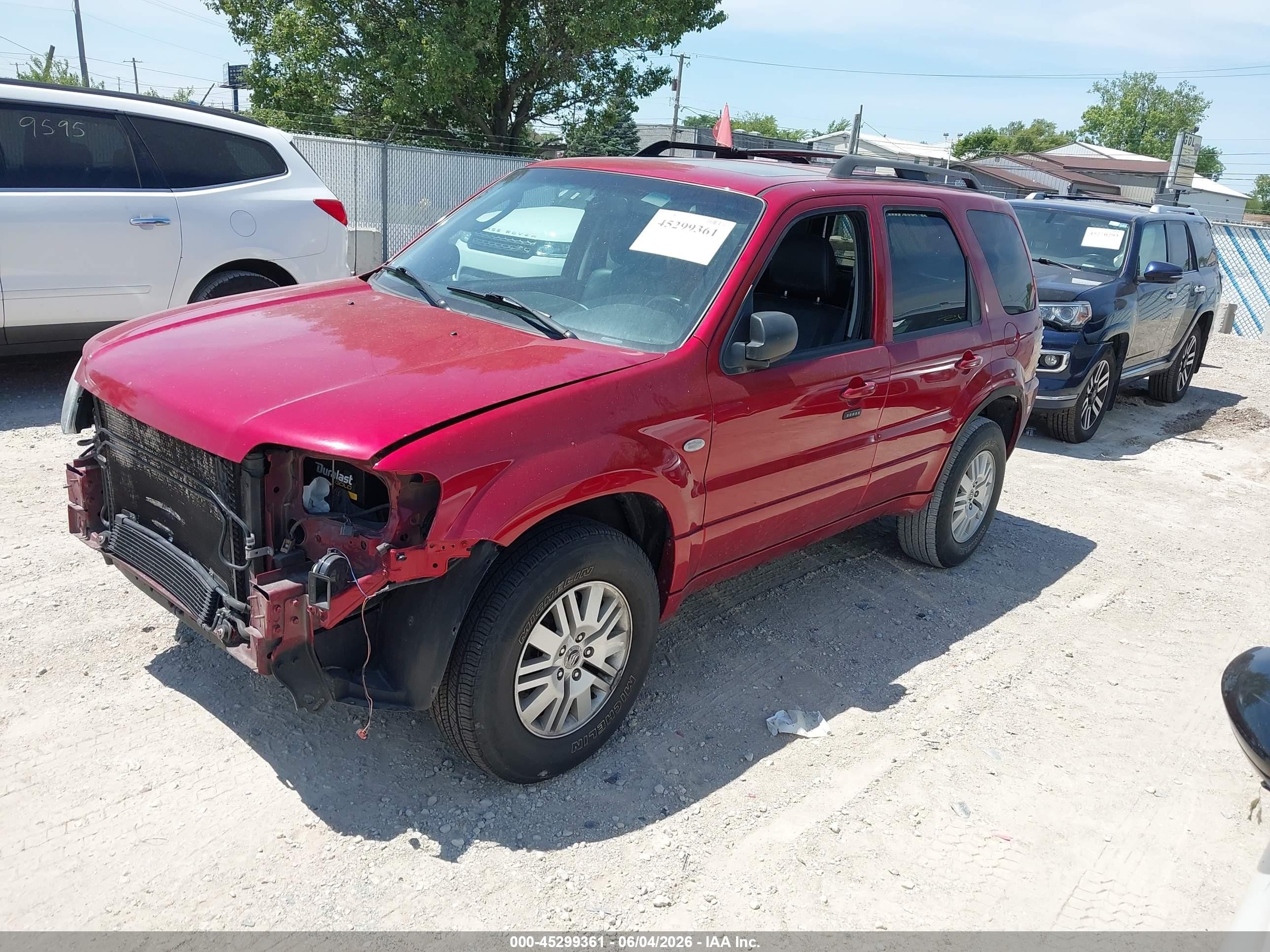 2007 Mercury Mariner Luxury Red vin: 4M2CU81157KJ06654