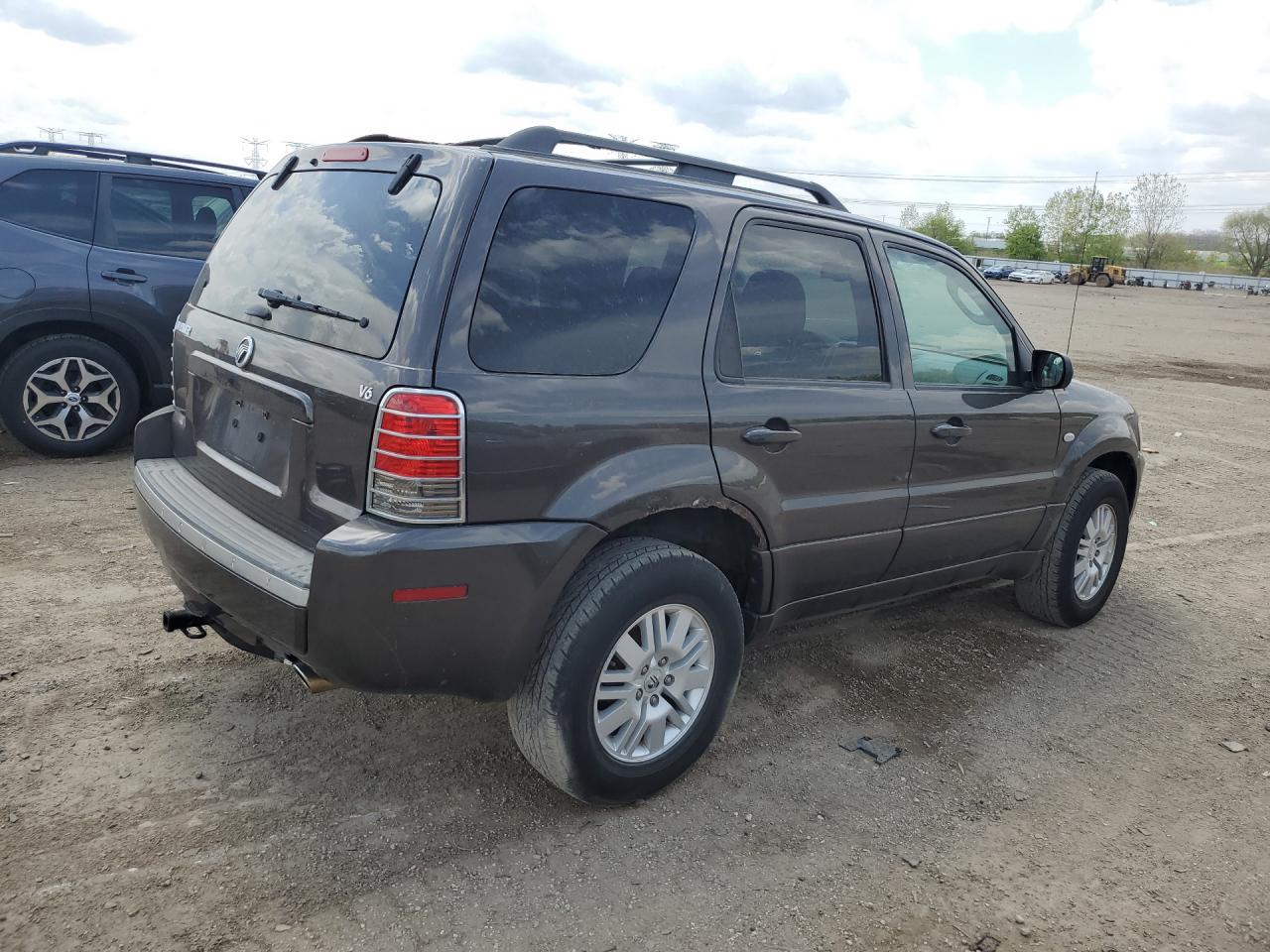 2007 Mercury Mariner Luxury Gray vin: 4M2CU81177KJ04100 Damage: Right Qtr Panel, Rust, Severe Damage