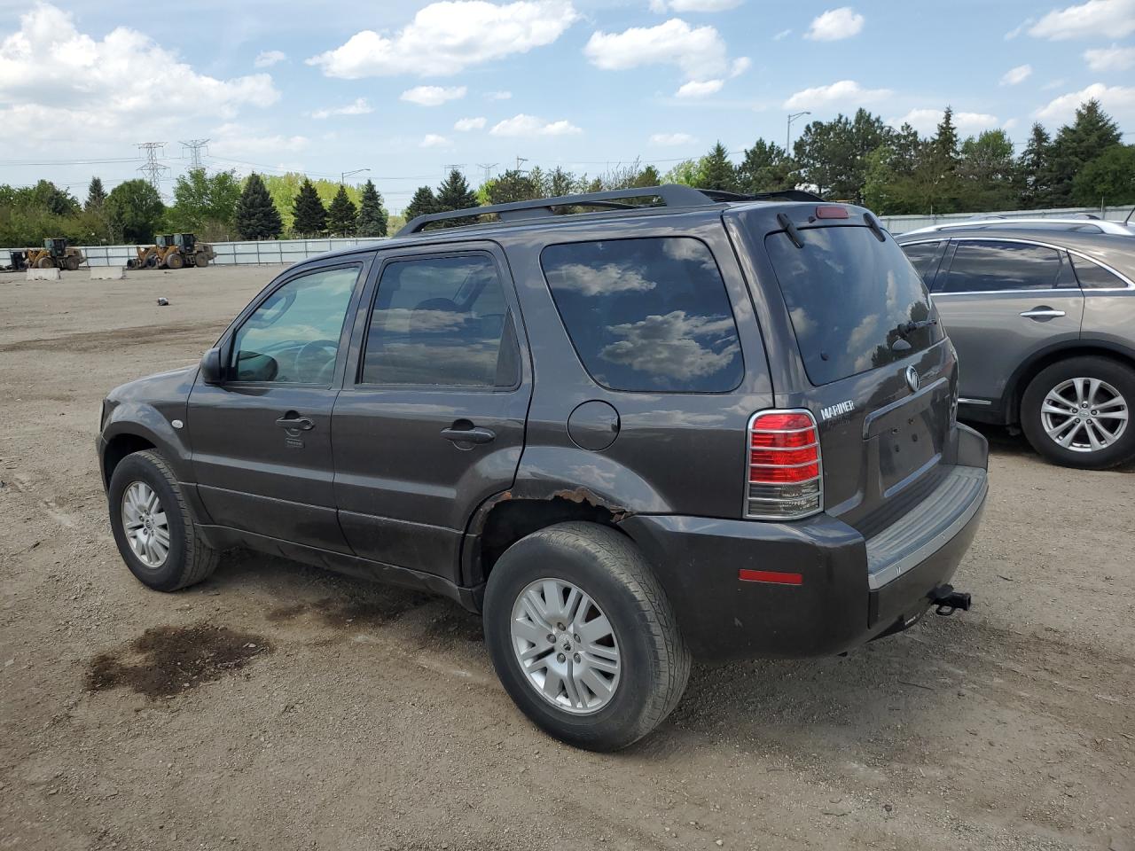 2007 Mercury Mariner Luxury Gray vin: 4M2CU81177KJ04100 Damage: Left Qtr Panel, Rust, Severe Damage