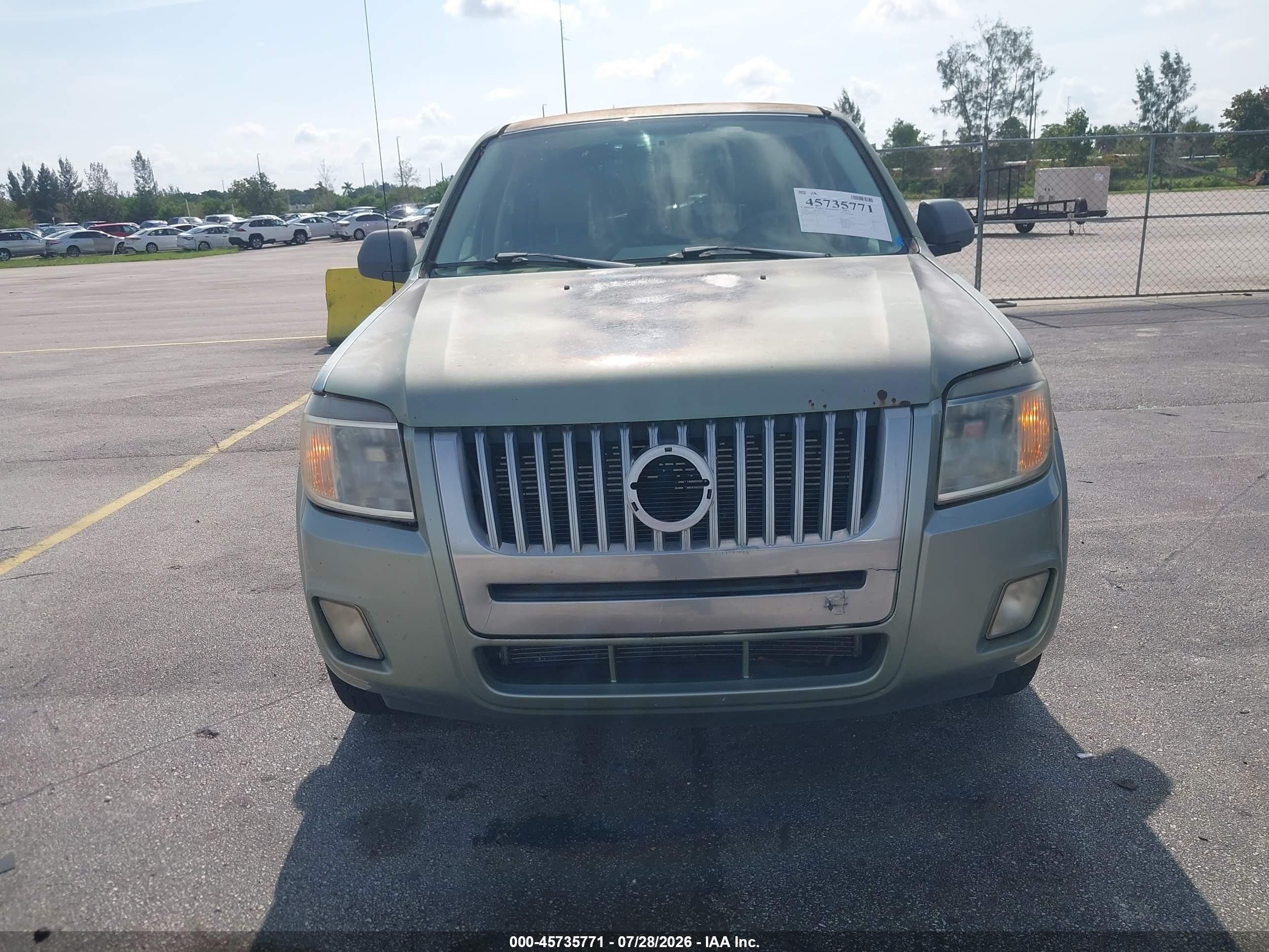2008 Mercury Mariner V6 Green vin: 4M2CU81178KJ03496