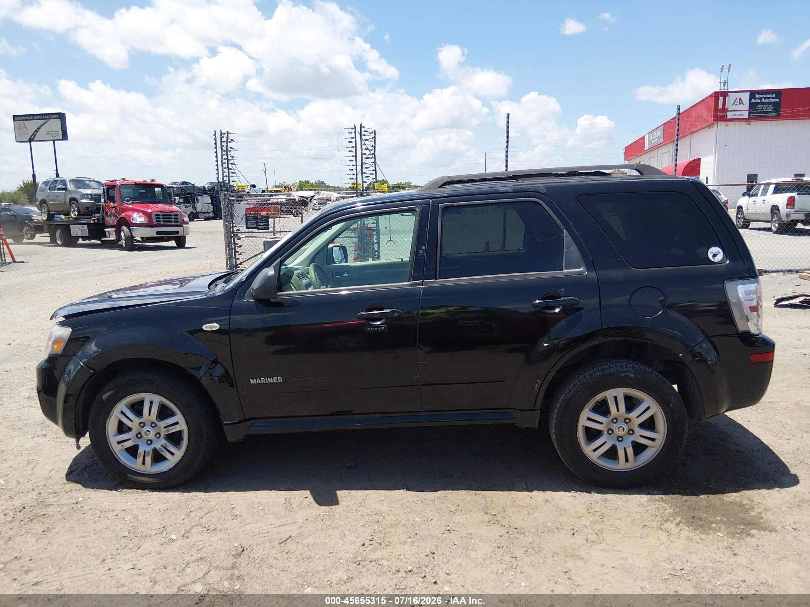 2008 Mercury Mariner V6 Black vin: 4M2CU81178KJ13879