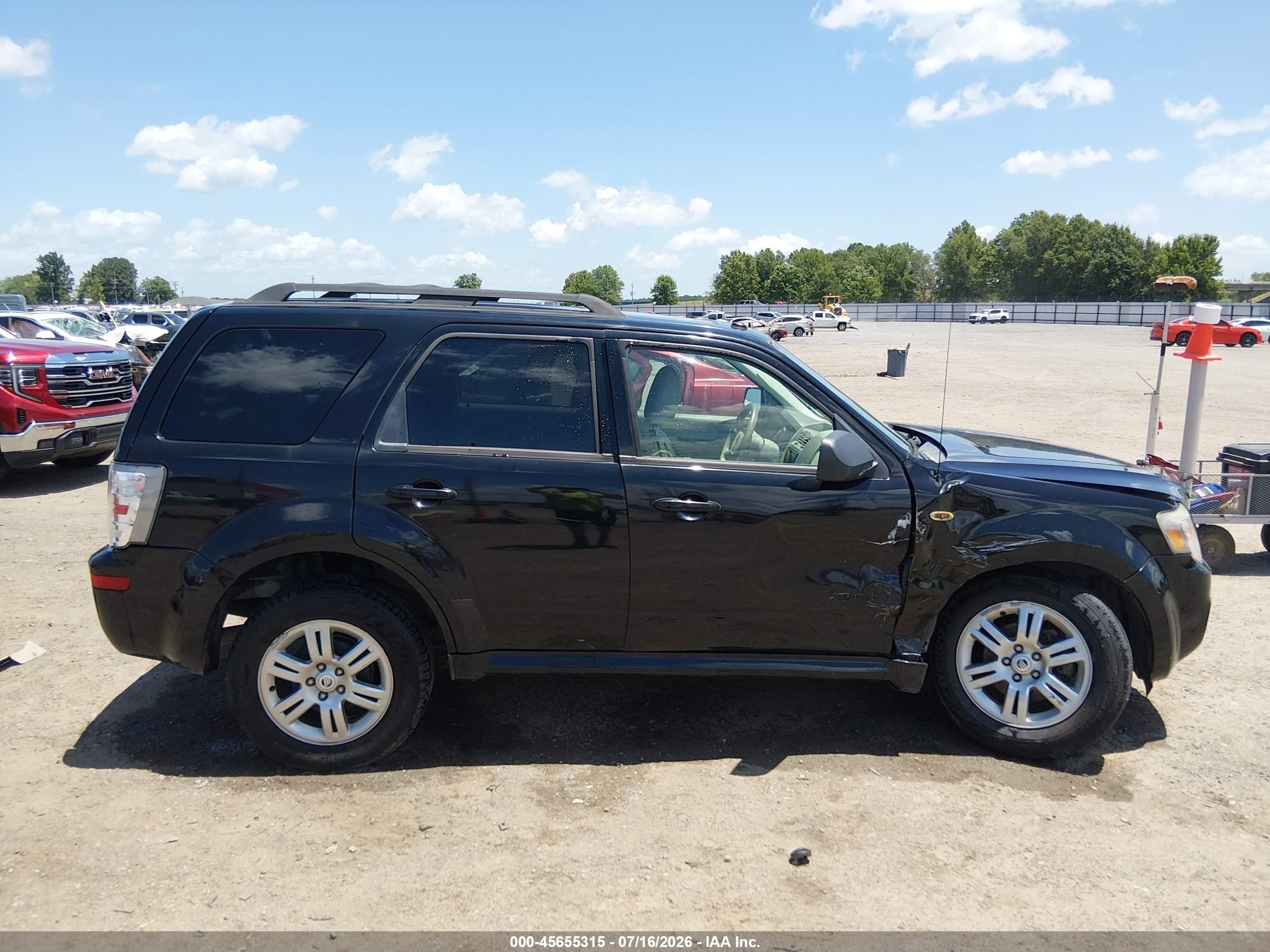 2008 Mercury Mariner V6 Black vin: 4M2CU81178KJ13879