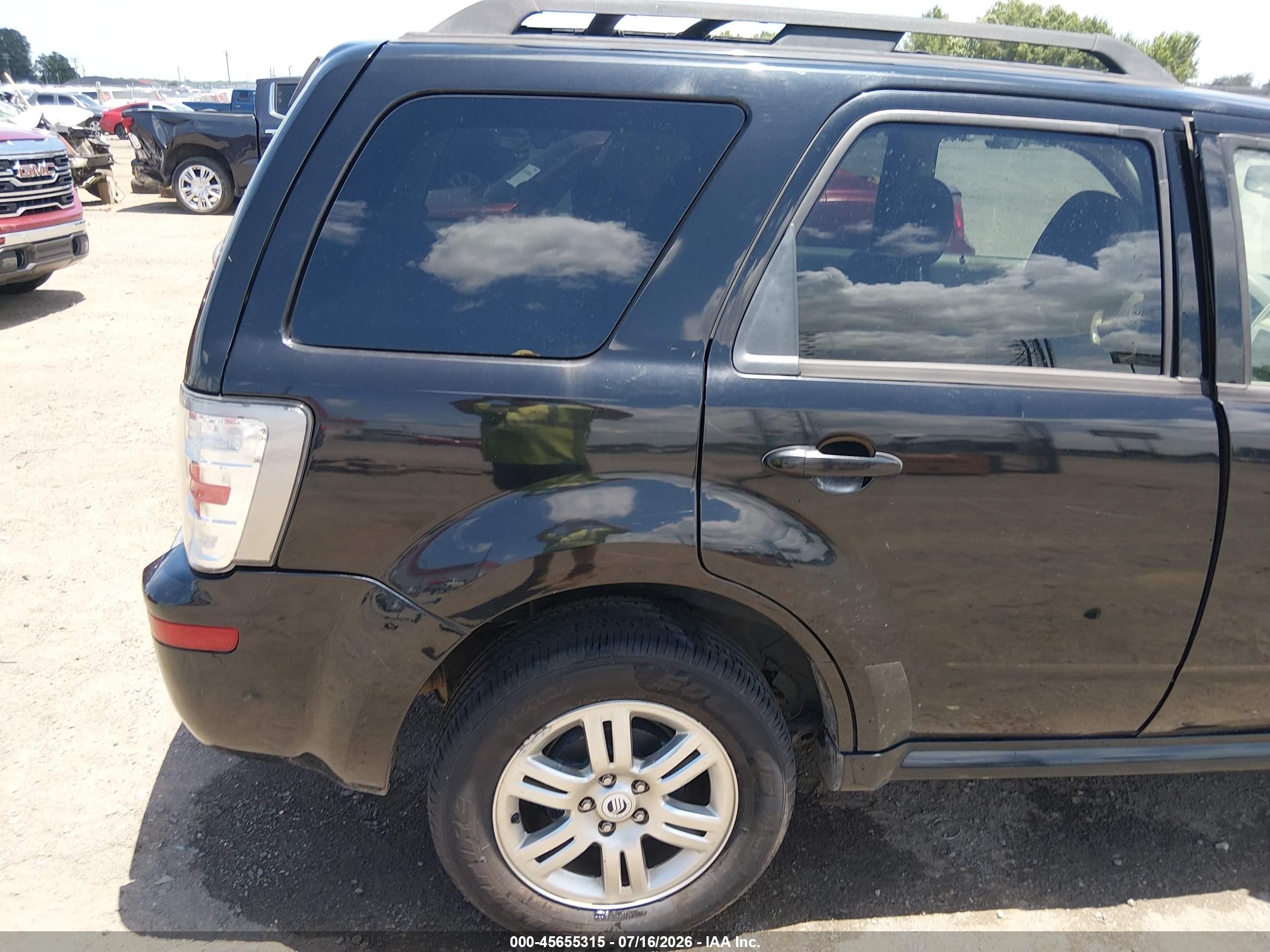 2008 Mercury Mariner V6 Black vin: 4M2CU81178KJ13879