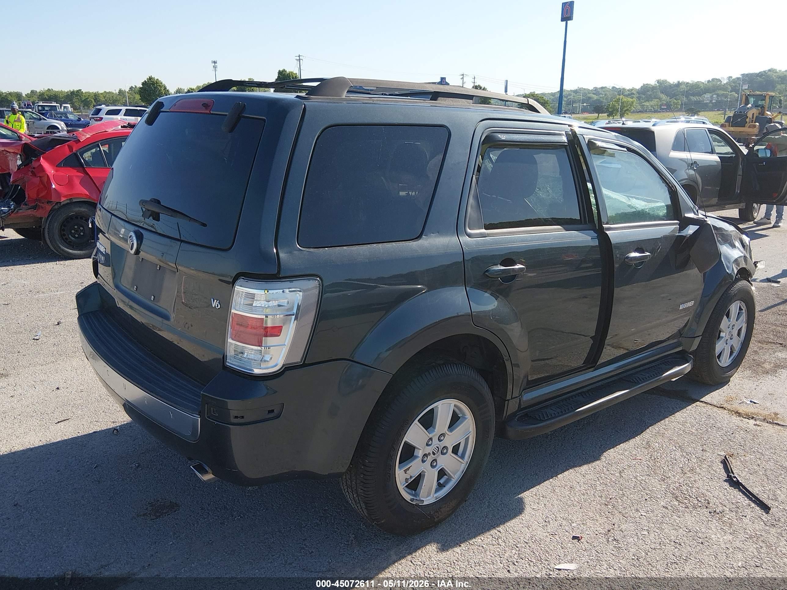 2008 Mercury Mariner V6 Черный vin: 4M2CU81188KJ44493