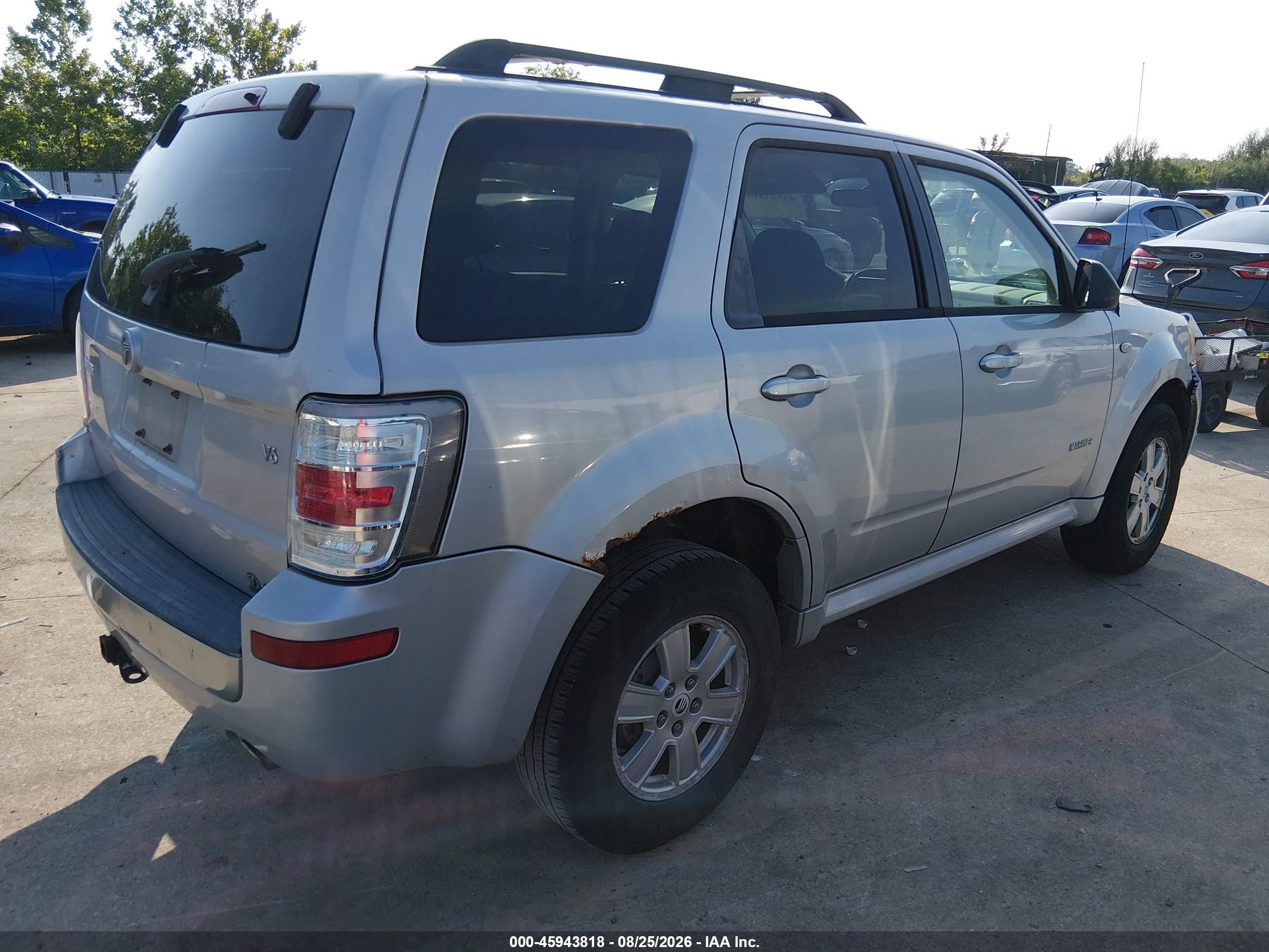 2008 Mercury Mariner V6 Бежевый vin: 4M2CU811X8KJ23466