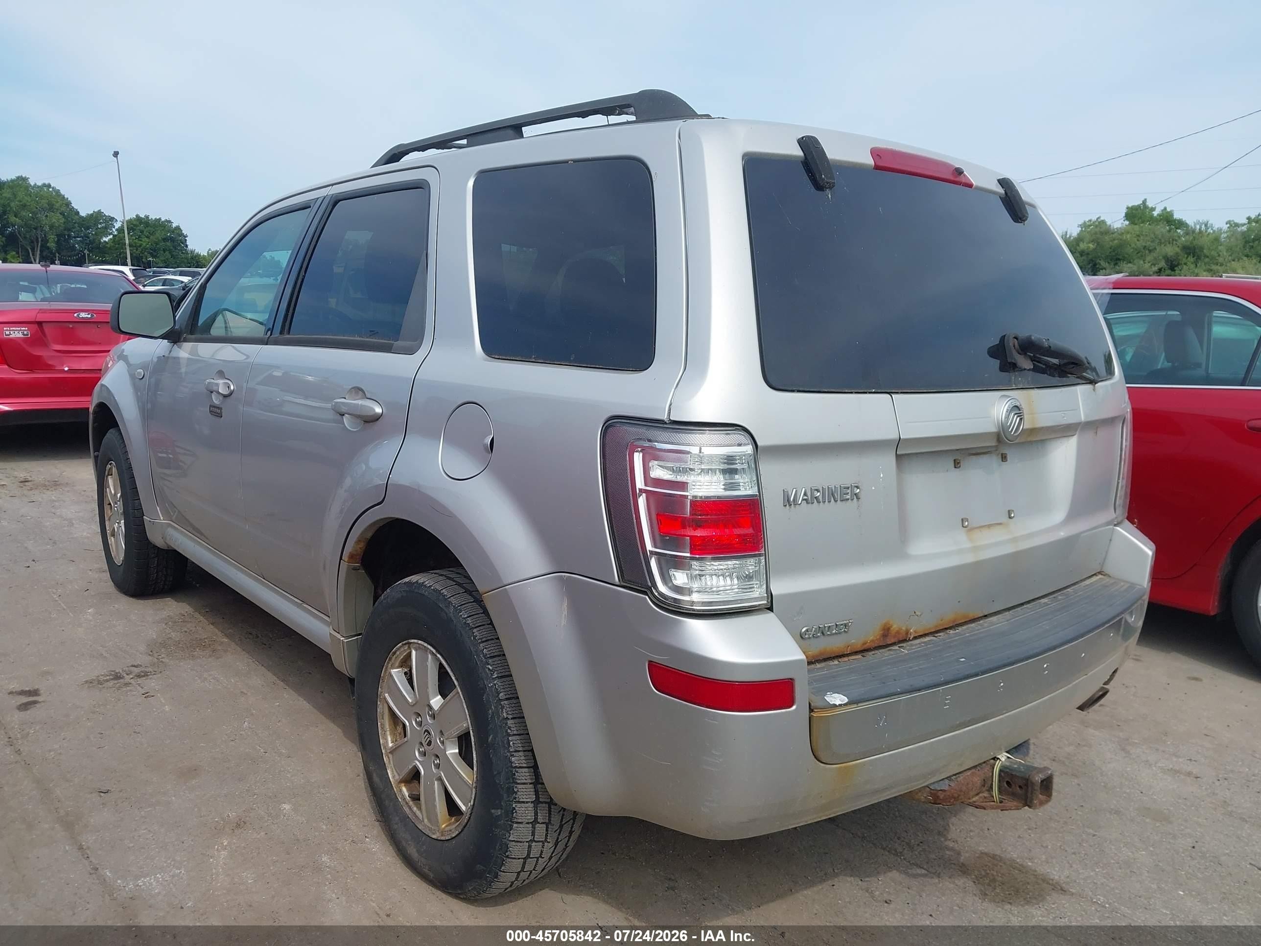 2009 Mercury Mariner I4 Silver vin: 4M2CU81709KJ12160