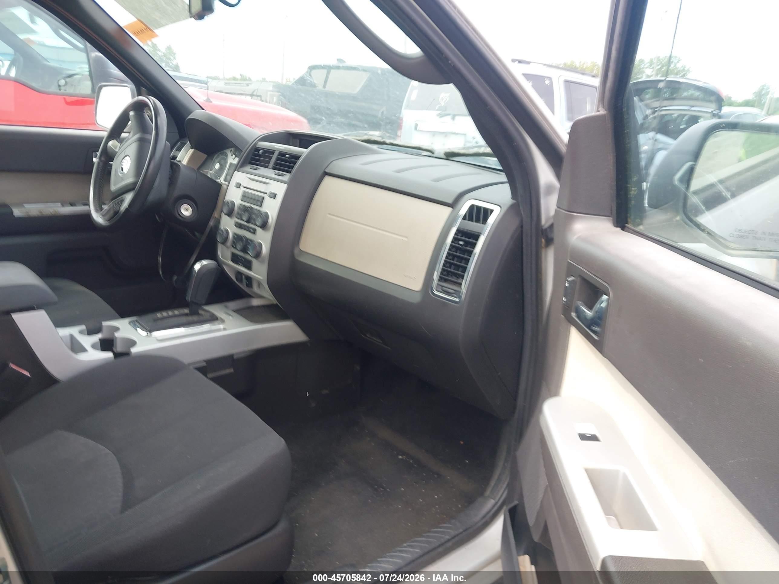 2009 Mercury Mariner I4 Silver vin: 4M2CU81709KJ12160