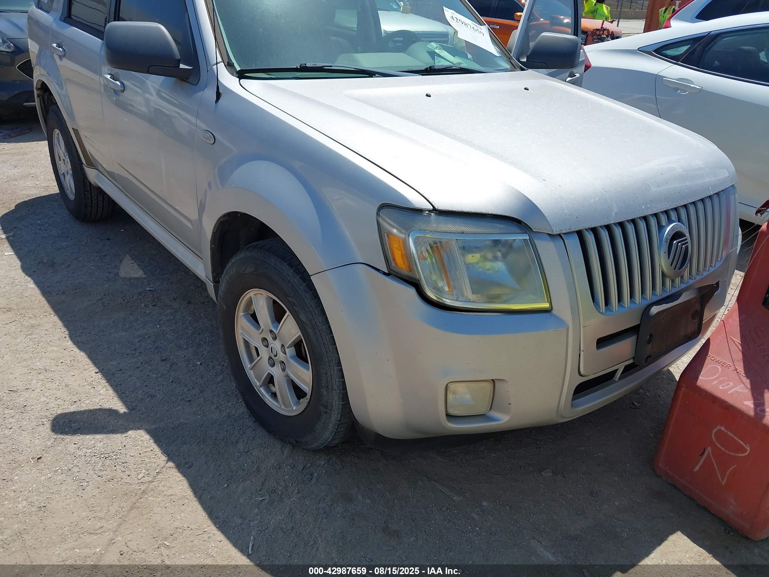 2009 Mercury Mariner I4 Silver vin: 4M2CU81729KJ19921