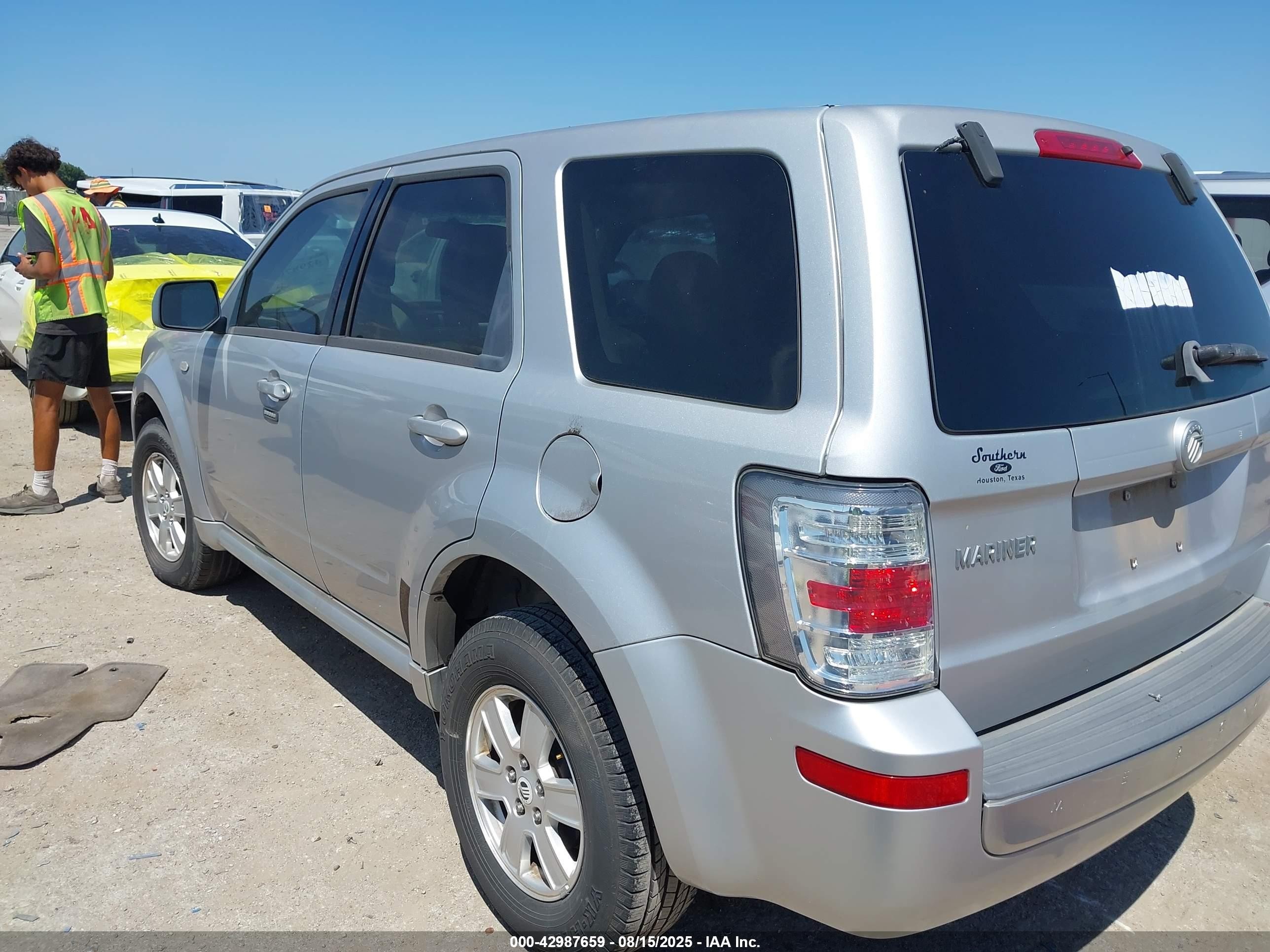 2009 Mercury Mariner I4 Silver vin: 4M2CU81729KJ19921